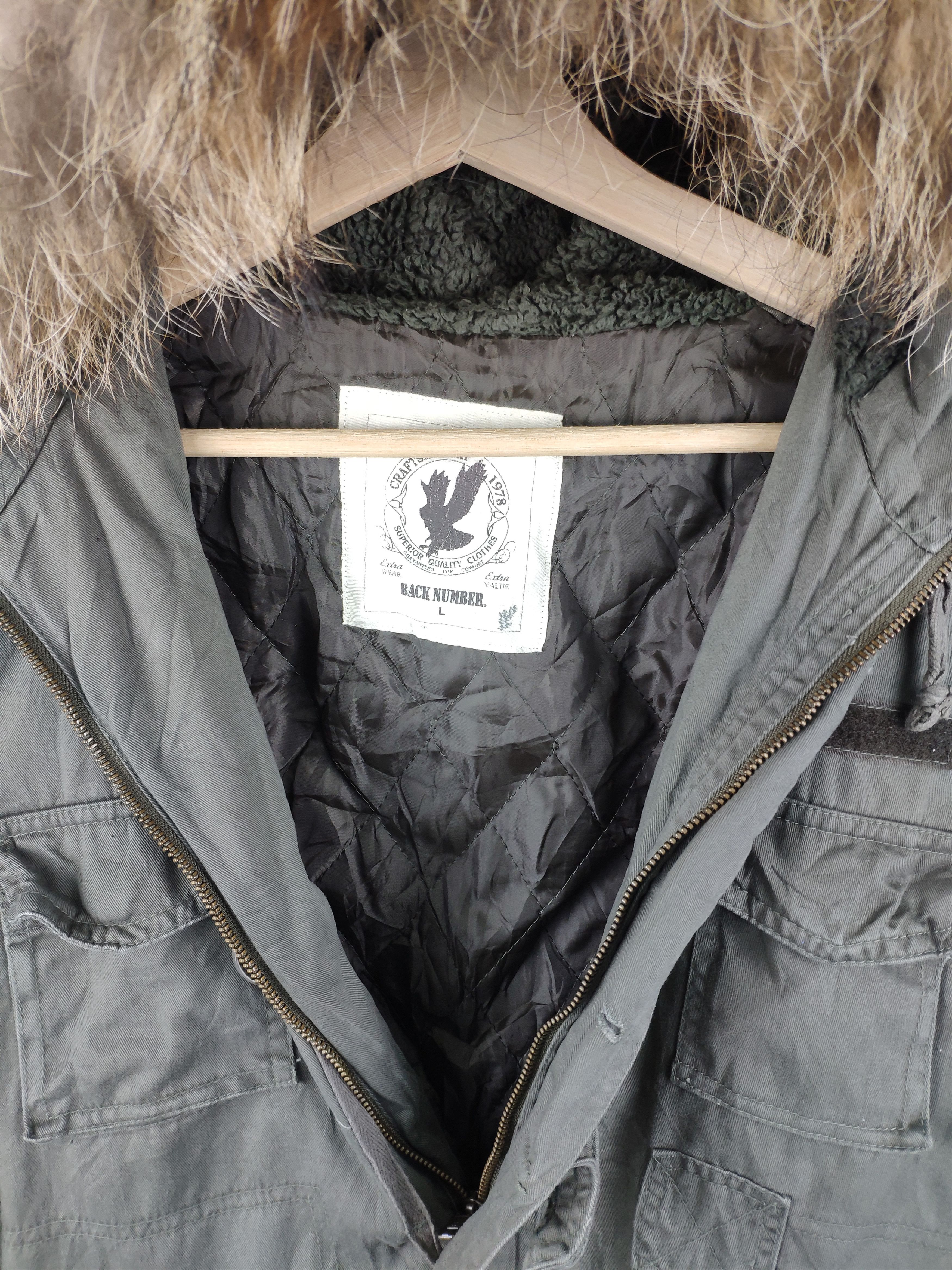 Japanese Brand × Vintage Vintage Japanese Back Number Military Parka Hoodie Size US S / EU 44-46 / 1 - 5 Thumbnail