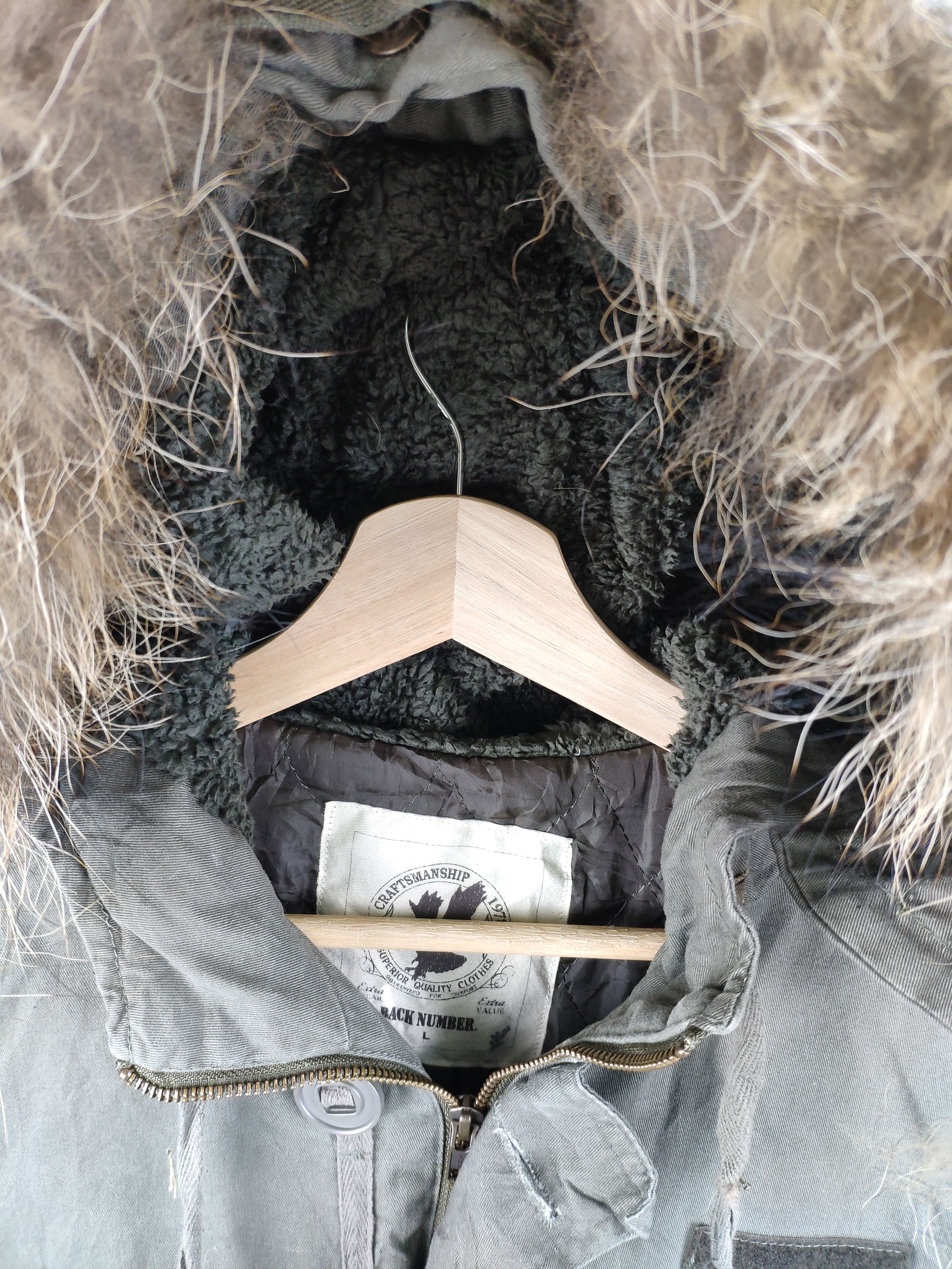 Japanese Brand × Vintage Vintage Japanese Back Number Military Parka Hoodie Size US S / EU 44-46 / 1 - 4 Thumbnail