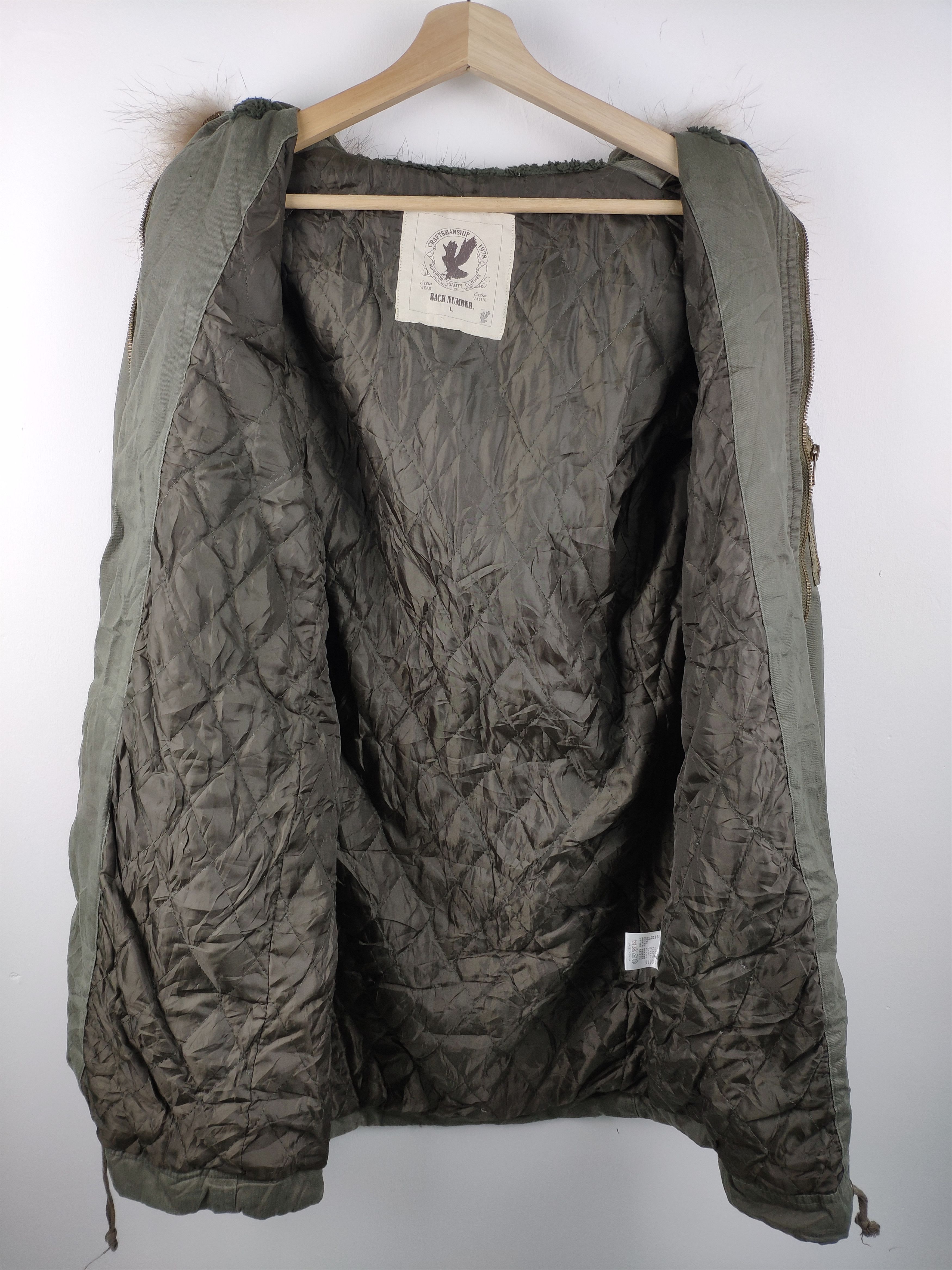 Japanese Brand × Vintage Vintage Japanese Back Number Military Parka Hoodie Size US S / EU 44-46 / 1 - 6 Thumbnail