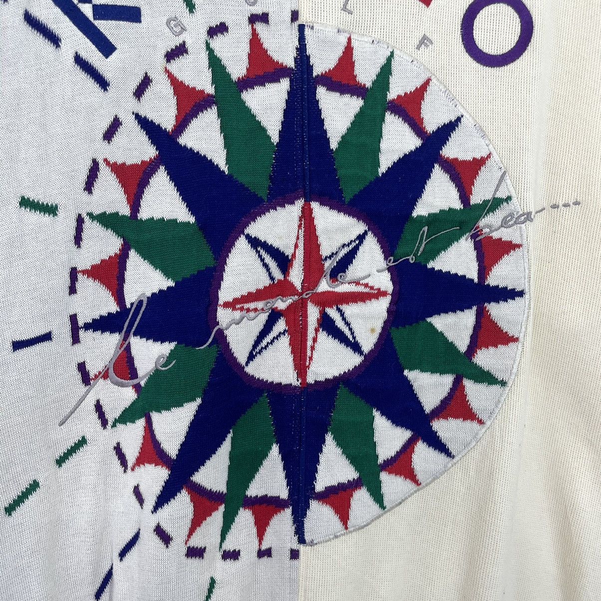 Kenzo Vintage 90s Kenzo Golf Muticolour Logo Crewneck Sweatshirt Size US L / EU 52-54 / 3 - 7 Thumbnail