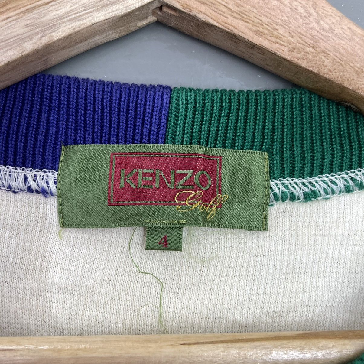 Kenzo Vintage 90s Kenzo Golf Muticolour Logo Crewneck Sweatshirt Size US L / EU 52-54 / 3 - 10 Thumbnail