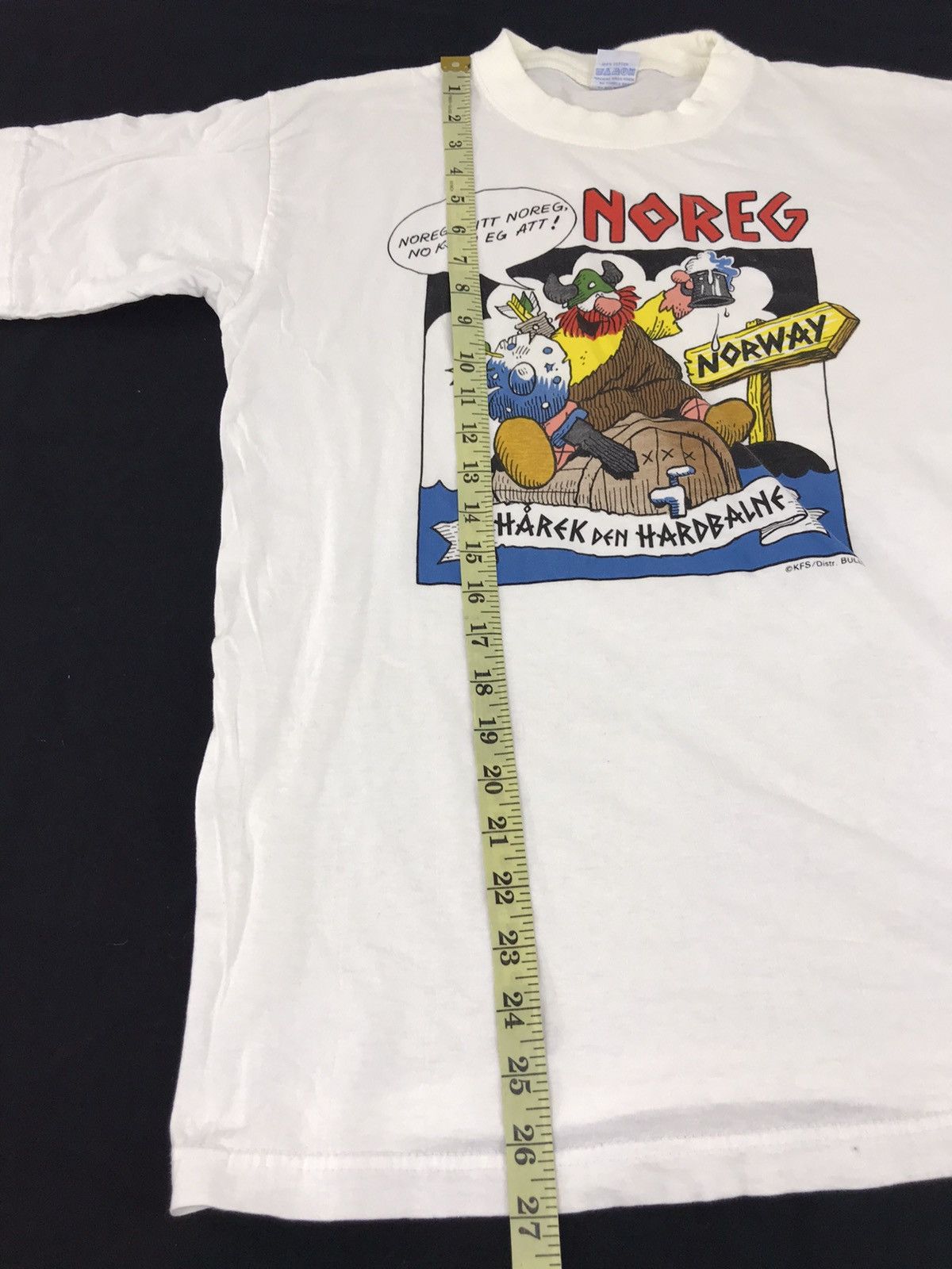 Vintage Vintage 90s Noreg Norway Harek Den Hardbalne Box Viking Size US M / EU 48-50 / 2 - 7 Thumbnail
