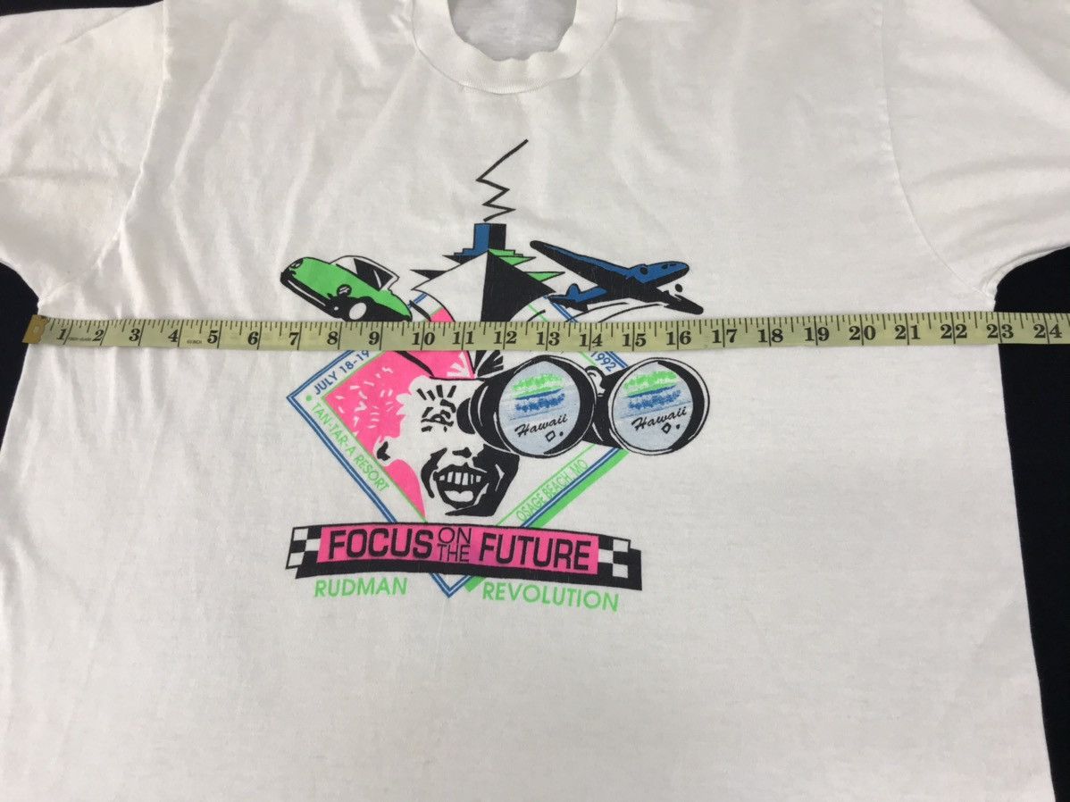 Vintage 90s Focus On The Future Rudman Revolution Hawaii Tee Size US XL / EU 56 / 4 - 6 Thumbnail