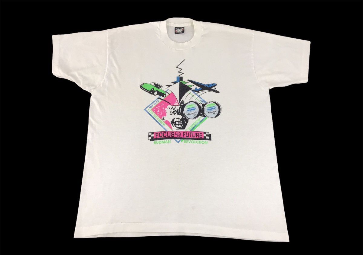 Vintage 90s Focus On The Future Rudman Revolution Hawaii Tee Size US XL / EU 56 / 4 - 1 Thumbnail
