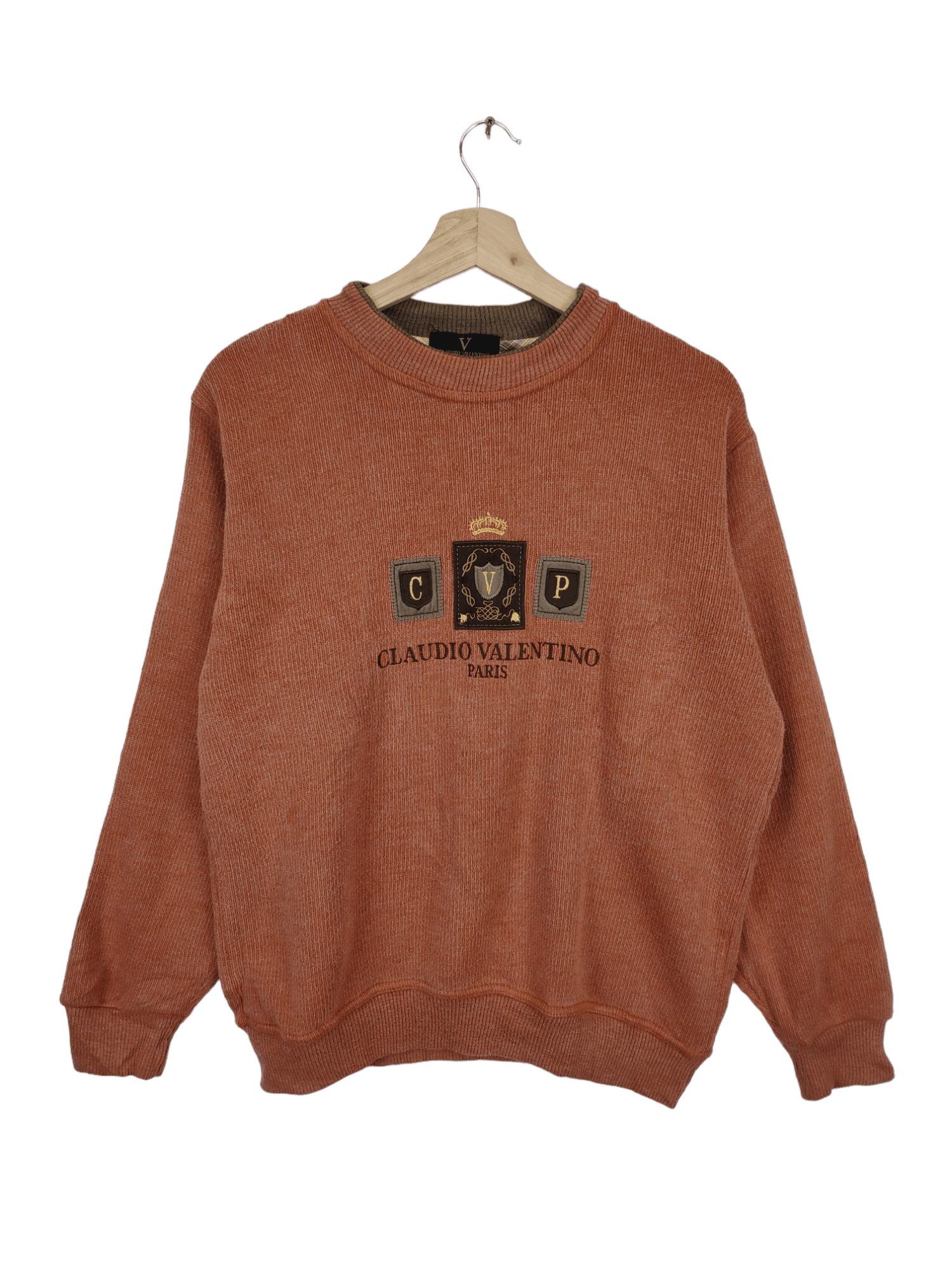Vintage Vintage Claudio Valentino Paris Sweatshirt Crewneck Size US M / EU 48-50 / 2 - 1 Thumbnail