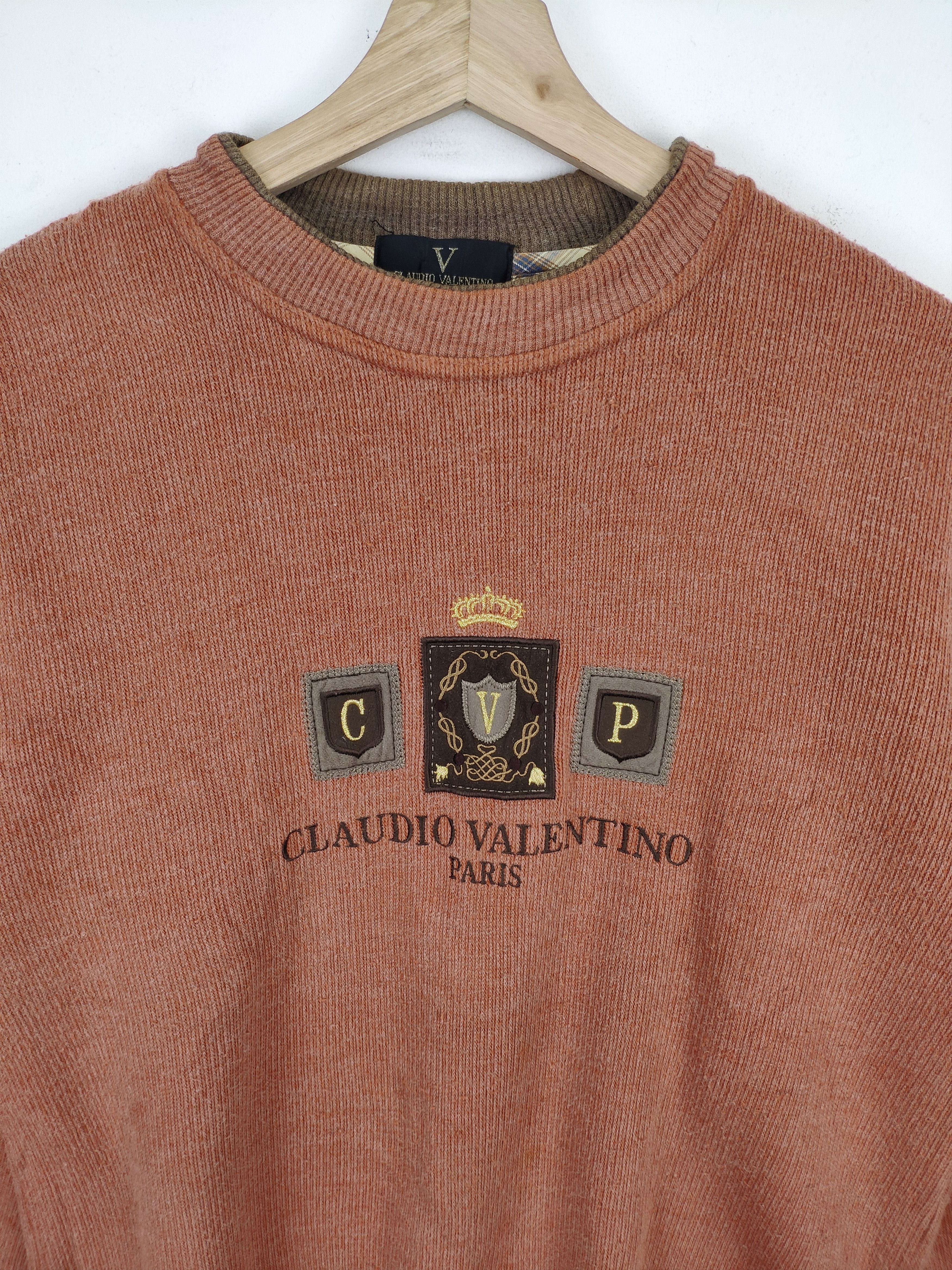 Vintage Vintage Claudio Valentino Paris Sweatshirt Crewneck Size US M / EU 48-50 / 2 - 10 Thumbnail