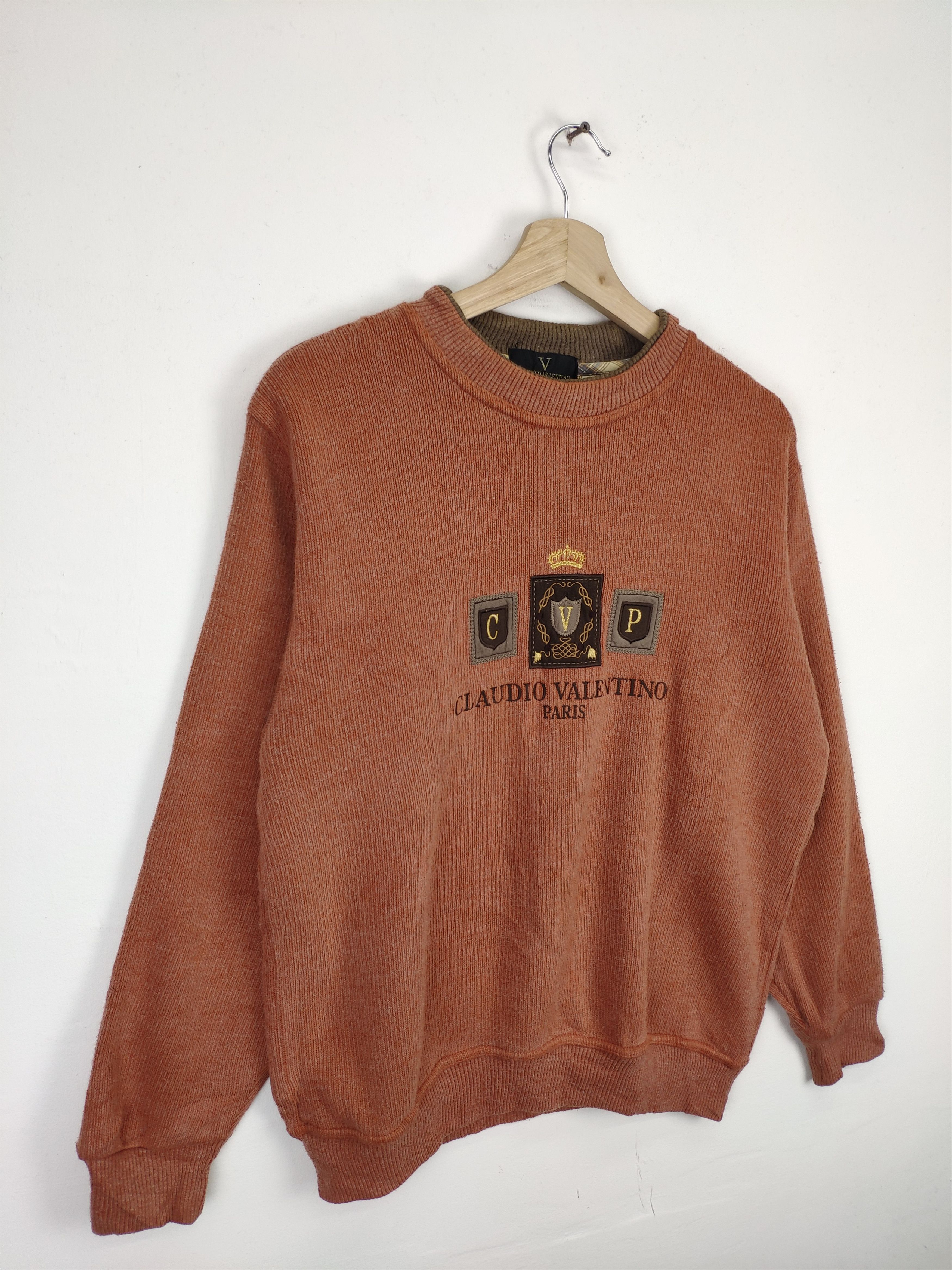 Vintage Vintage Claudio Valentino Paris Sweatshirt Crewneck Size US M / EU 48-50 / 2 - 7 Thumbnail