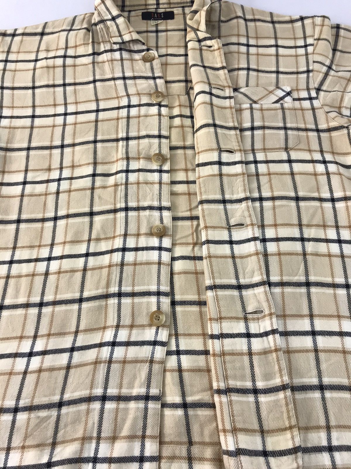 DAKS Daks London Button Up Shirt Checked Design Baggy K1121j Size US M / EU 48-50 / 2 - 5 Thumbnail