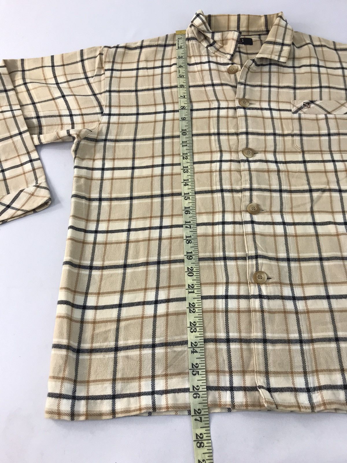 DAKS Daks London Button Up Shirt Checked Design Baggy K1121j Size US M / EU 48-50 / 2 - 11 Thumbnail