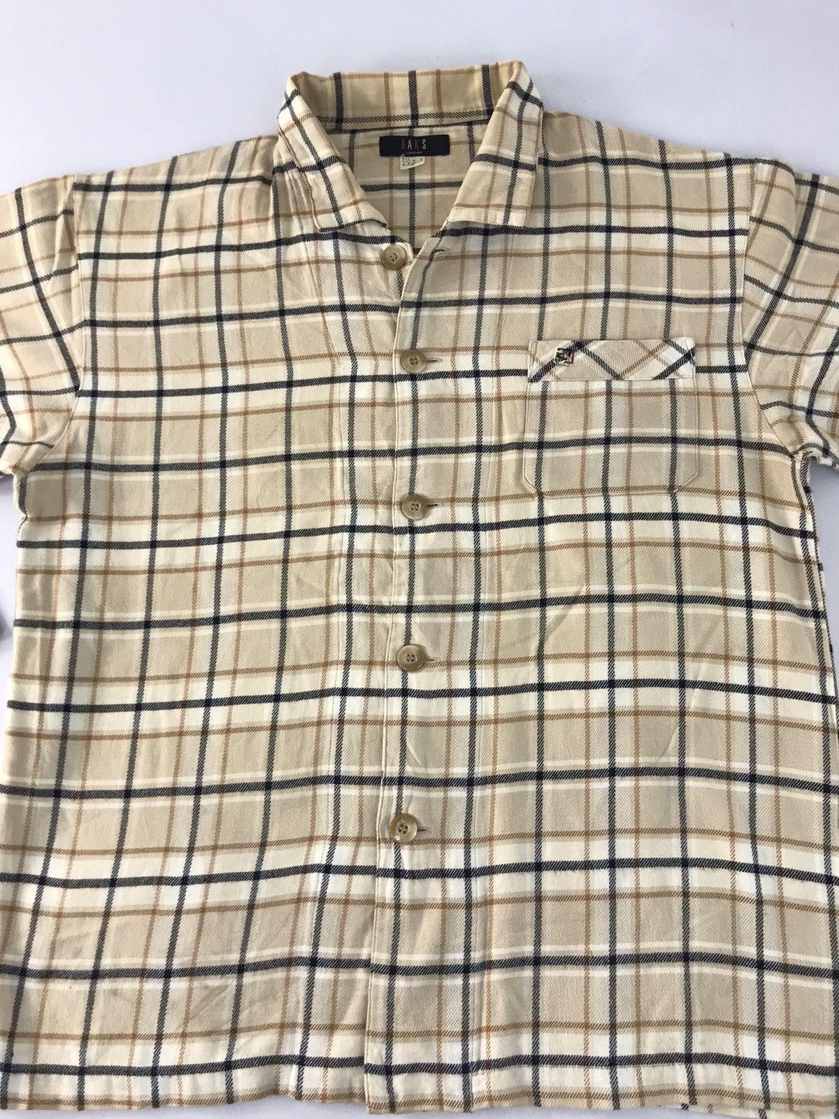 DAKS Daks London Button Up Shirt Checked Design Baggy K1121j Size US M / EU 48-50 / 2 - 3 Thumbnail