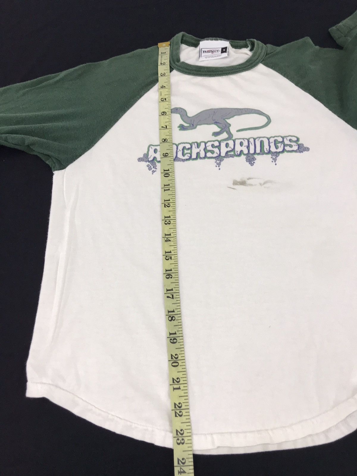 Japanese Brand × Vintage Vintage Badger Sport Rockspring Dinosaur Logo Raglan Tee Size US S / EU 44-46 / 1 - 7 Thumbnail
