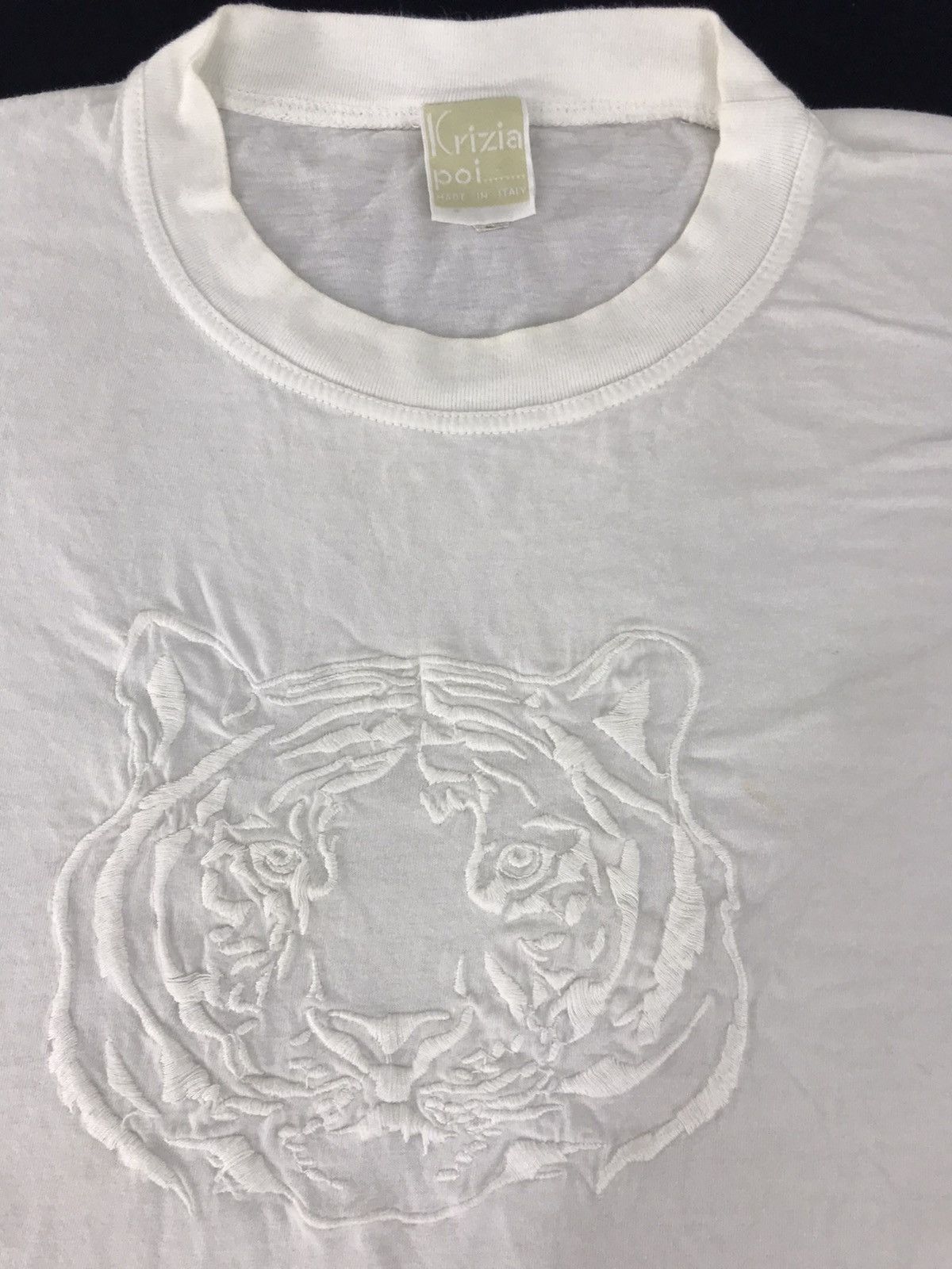 Designer Krizia Poi Embroidery Big Tiger Logo Vintage Size US M / EU 48-50 / 2 - 3 Thumbnail