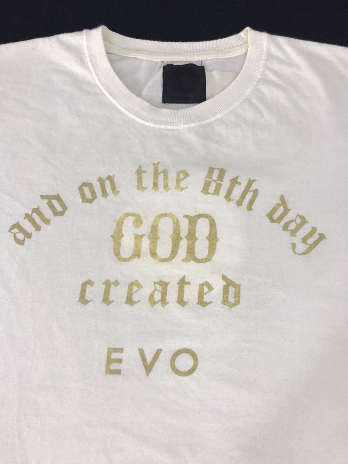 Vintage Softwear 8th Day God Created EVO T-shirt Tee Printed Size US S / EU 44-46 / 1 - 3 Thumbnail