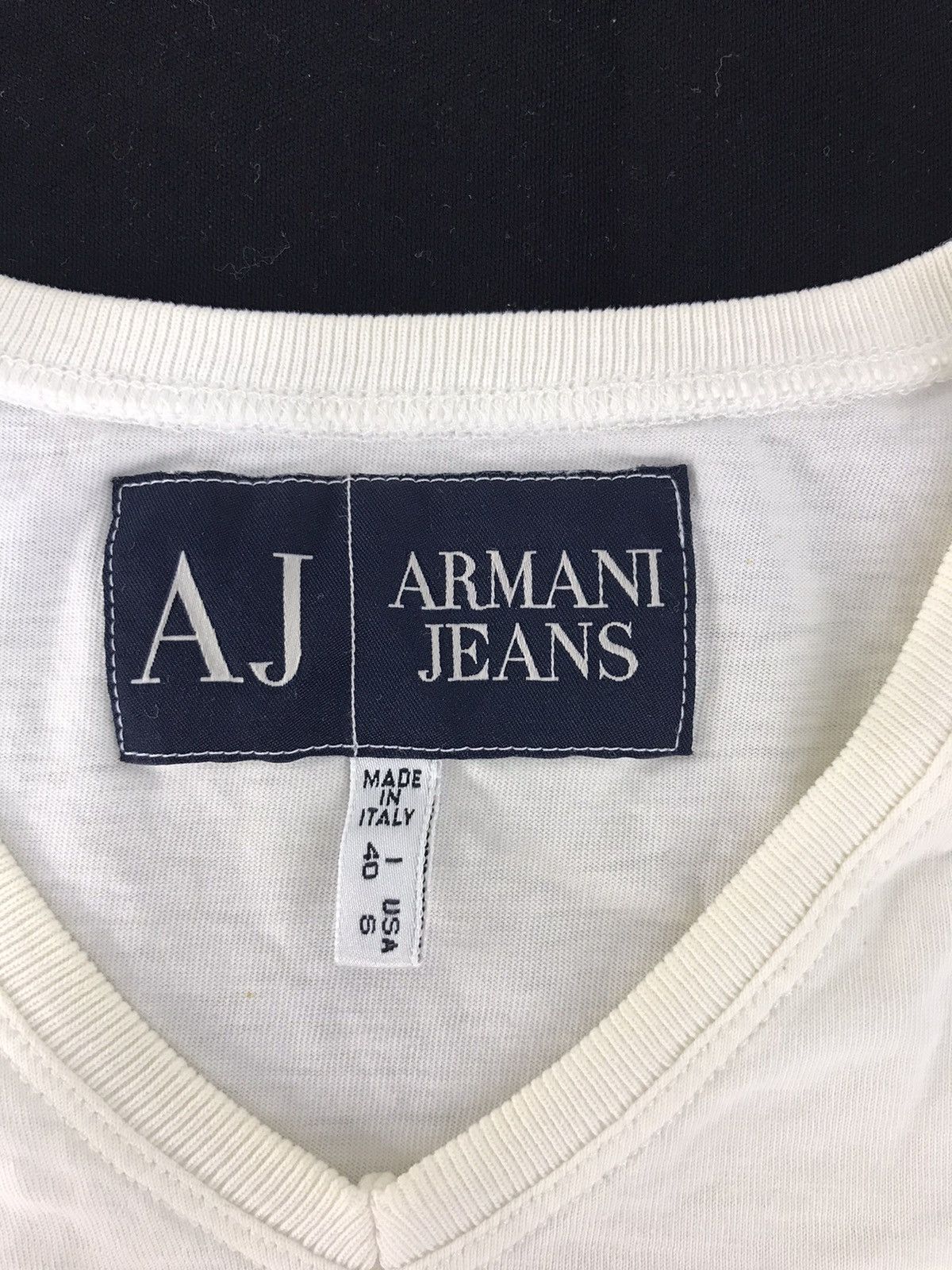 Armani × Designer Vintage Armani Jeans AJ T-shirt Tee Printed Spell Out Size US S / EU 44-46 / 1 - 4 Thumbnail