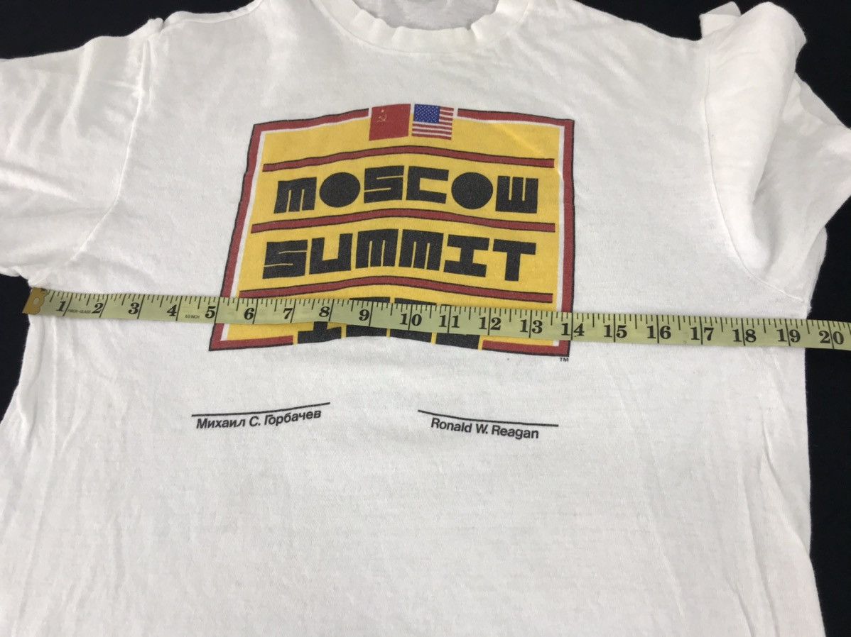 Hanes Vintage 80s Moscow Summit Ronald Reagan 40th U.S President Size US M / EU 48-50 / 2 - 8 Thumbnail