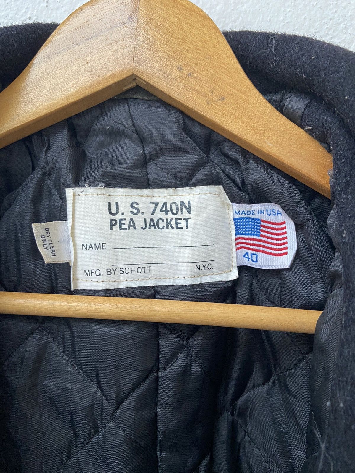 Schott Schott 740N Wool Pea Coat Size US M / EU 48-50 / 2 - 7 Thumbnail