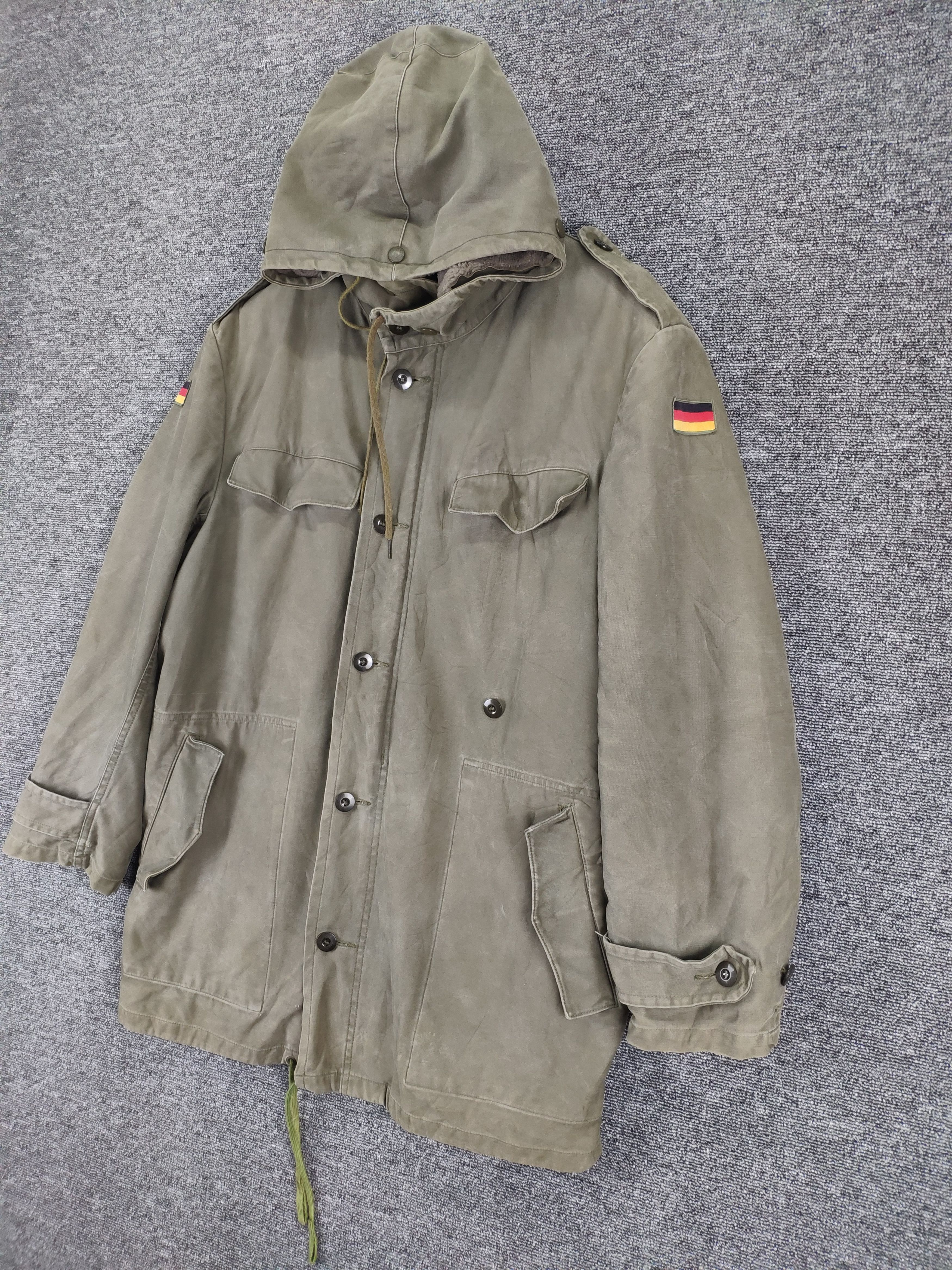 Army Of Me × Vintage Vintage 90s Hooded Parka Lining Fleece Sherpa Germany Army Size US M / EU 48-50 / 2 - 2 Thumbnail