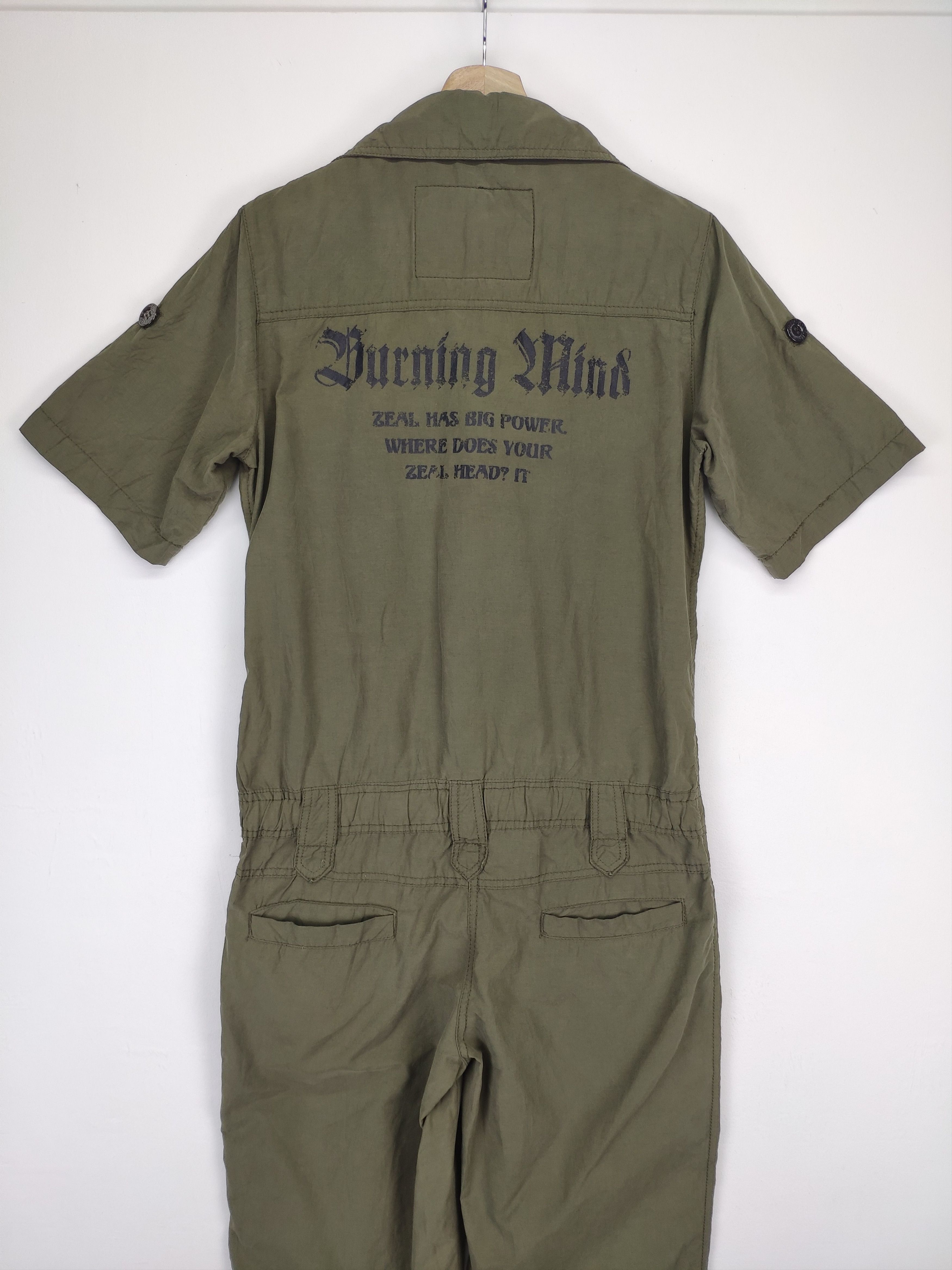 If Six Was Nine × Japanese Brand × Le Grande Bleu (L.G.B.) Vintage Overall Short Sleeve Airforce US Army by VENCE Size 30" / US 8 / IT 44 - 16 Thumbnail