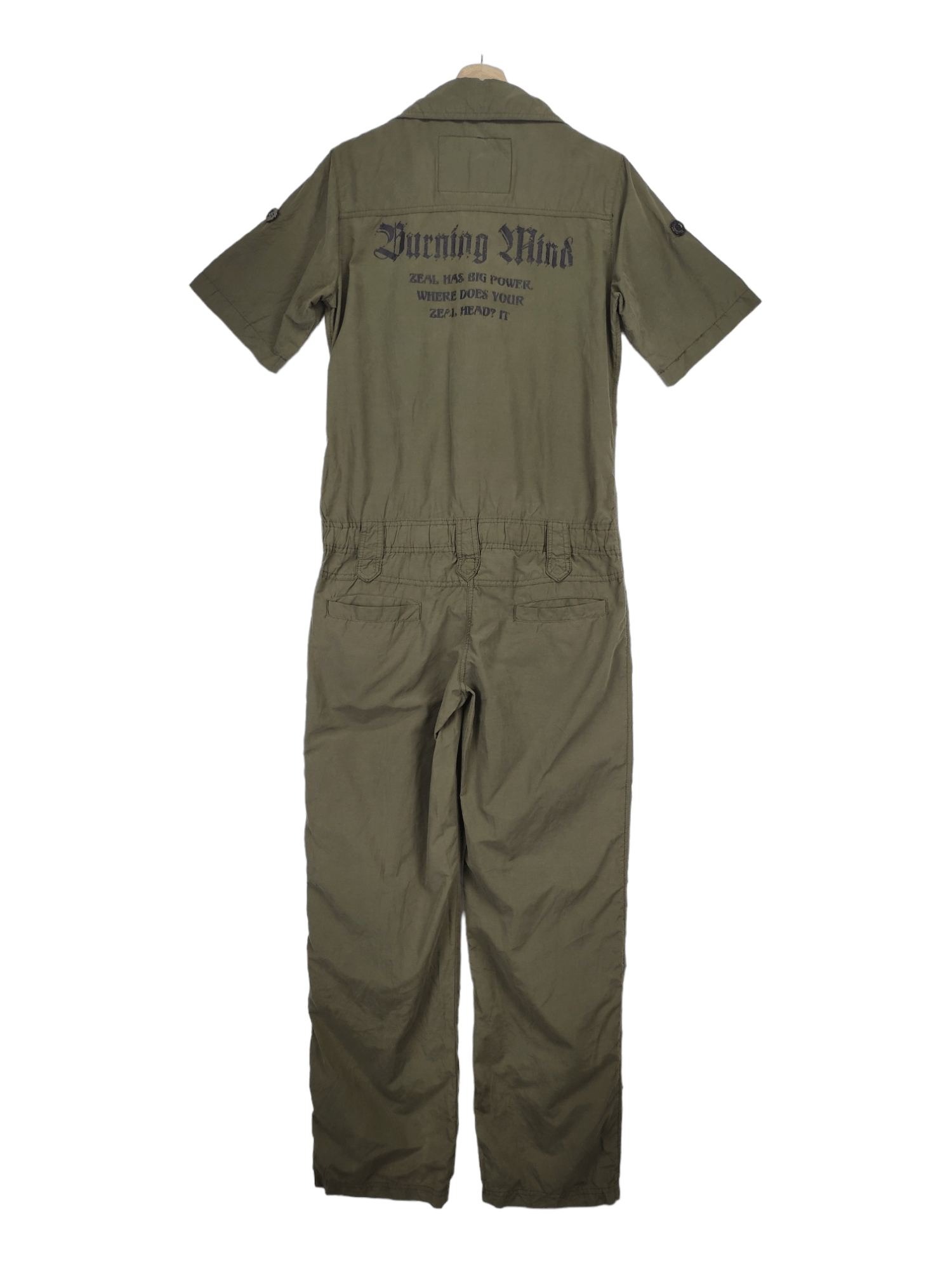 If Six Was Nine × Japanese Brand × Le Grande Bleu (L.G.B.) Vintage Overall Short Sleeve Airforce US Army by VENCE Size 30" / US 8 / IT 44 - 2 Thumbnail
