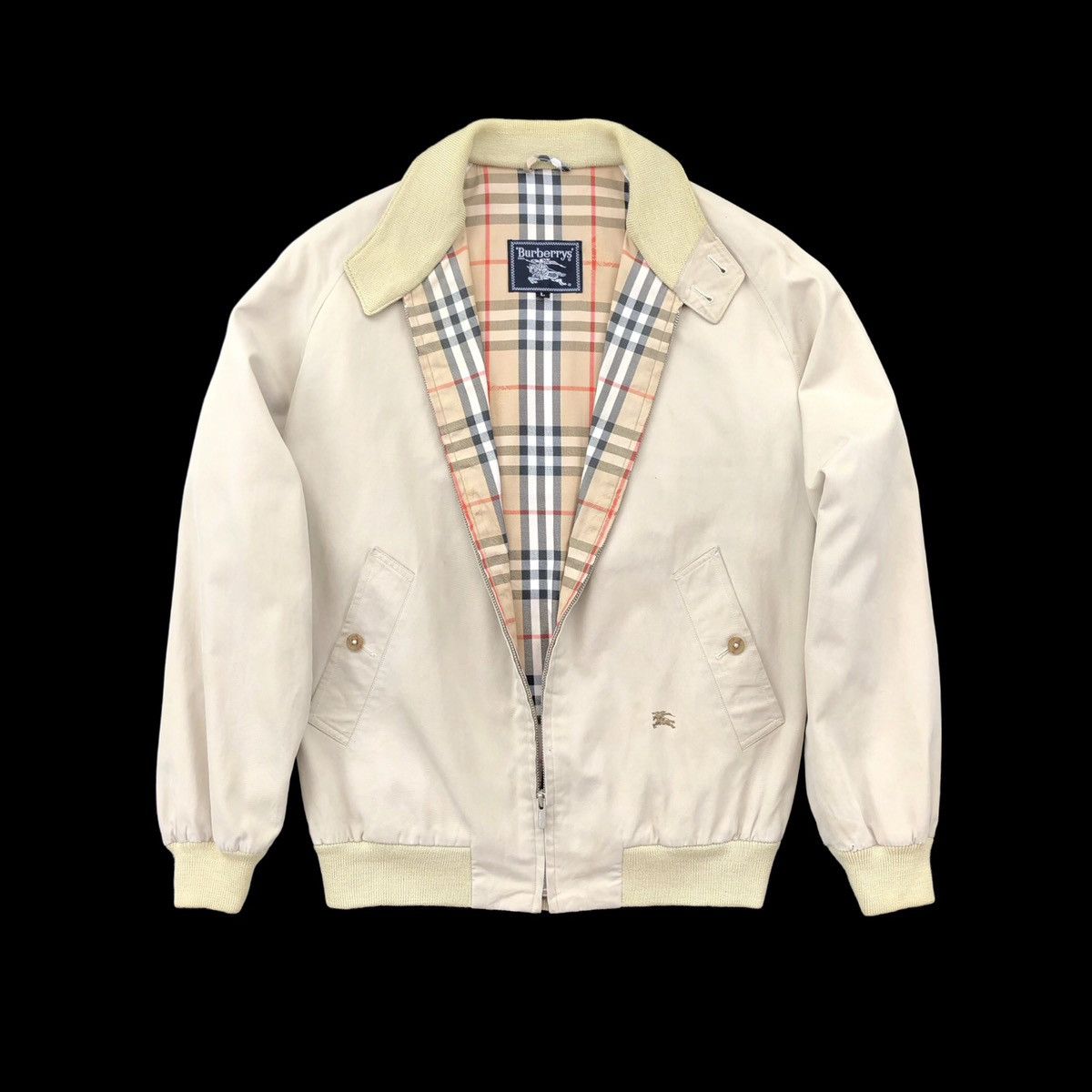 Burberry Vintage Burberrys Prorsum Lined Novacheck Bomber Jacket Size US L / EU 52-54 / 3 - 1 Thumbnail