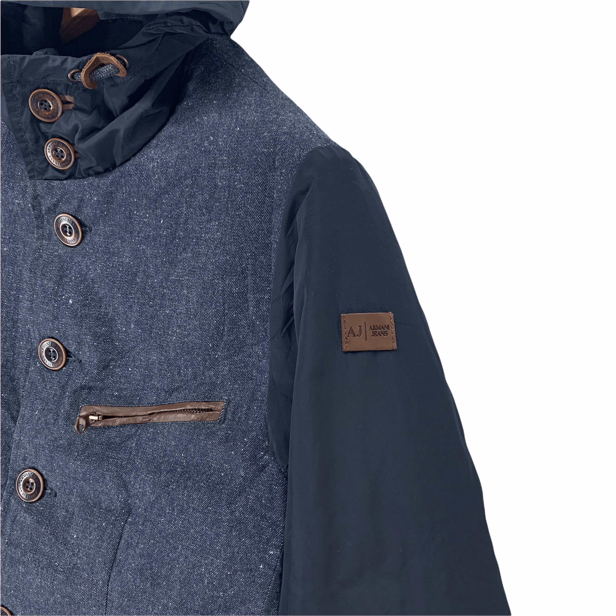 Armani Armani Jeans Hooded Puffer Jacket / Down Jacket #3345-119 Size US S / EU 44-46 / 1 - 4 Thumbnail