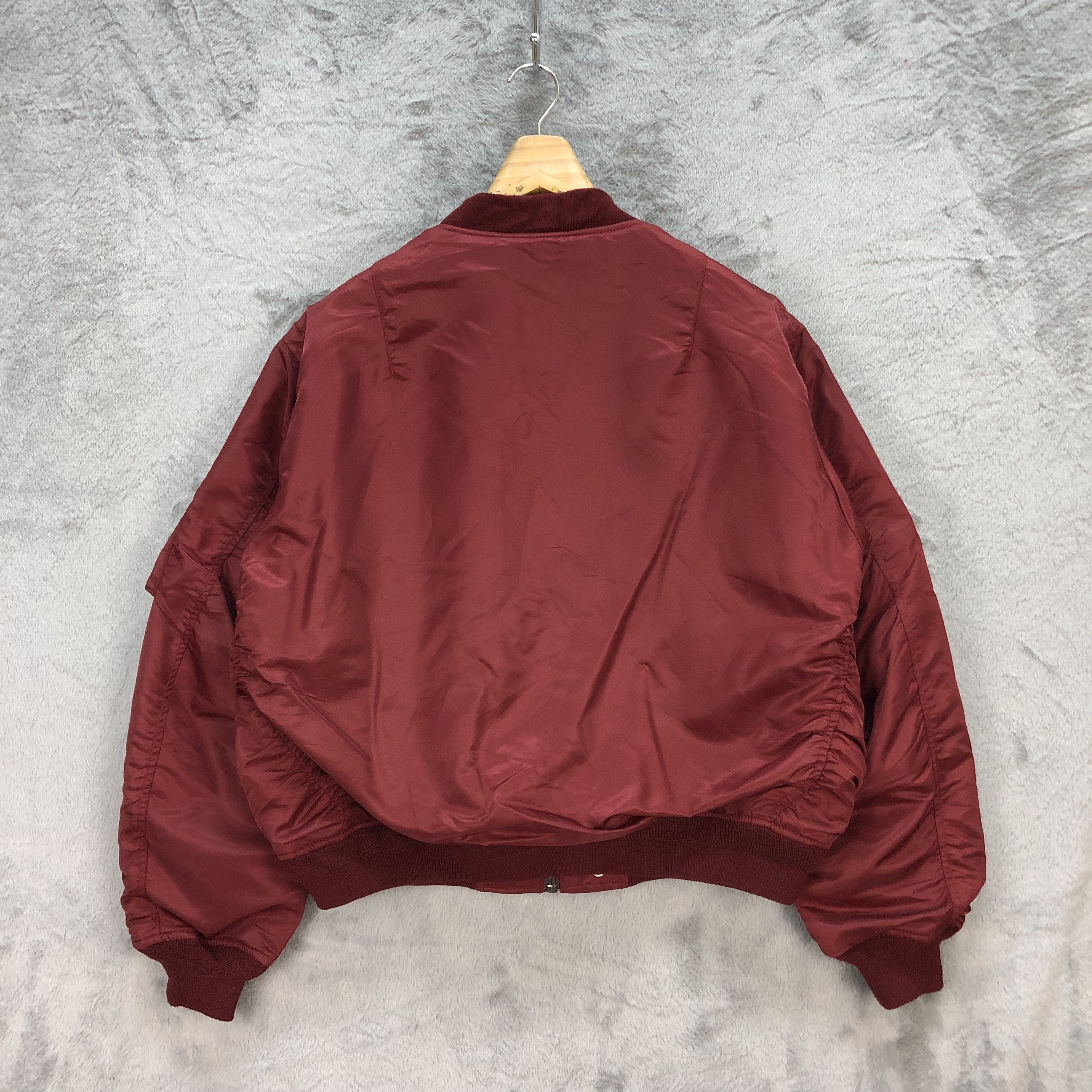 Japanese Brand Baroque US Limited Thinsulate Maroon Bomber Jacket #5822-209 Size US S / EU 44-46 / 1 - 12 Thumbnail