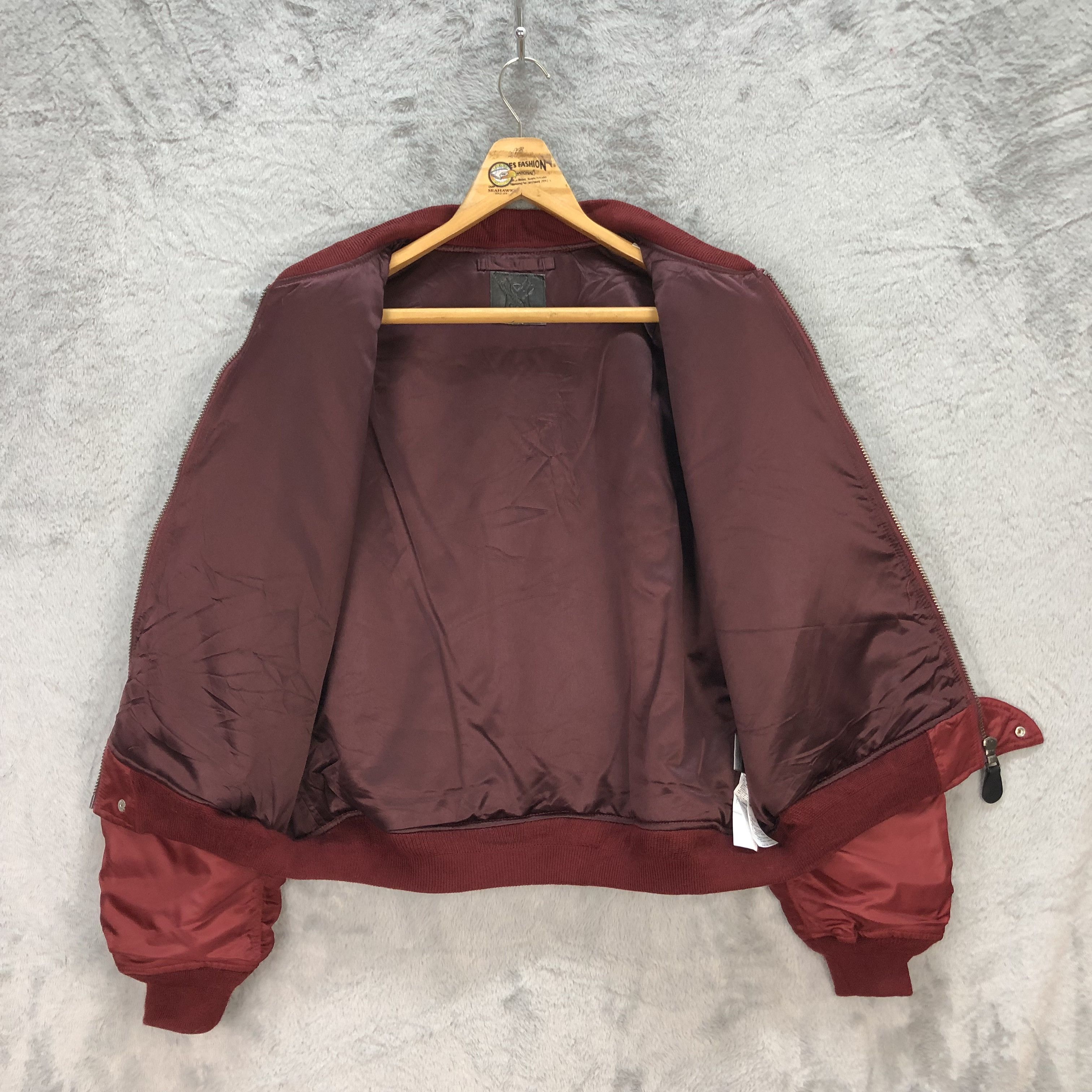Japanese Brand Baroque US Limited Thinsulate Maroon Bomber Jacket #5822-209 Size US S / EU 44-46 / 1 - 7 Thumbnail
