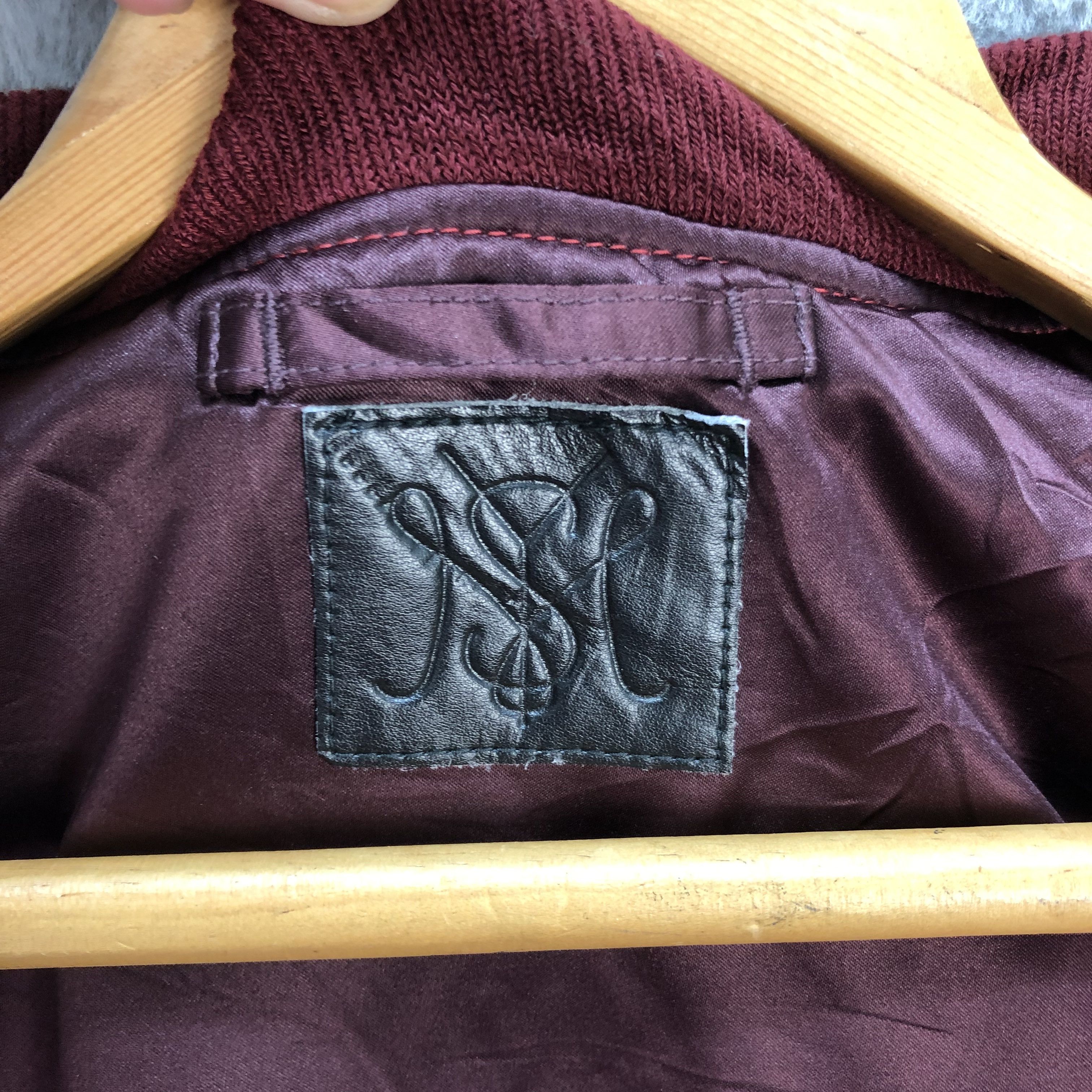 Japanese Brand Baroque US Limited Thinsulate Maroon Bomber Jacket #5822-209 Size US S / EU 44-46 / 1 - 8 Thumbnail