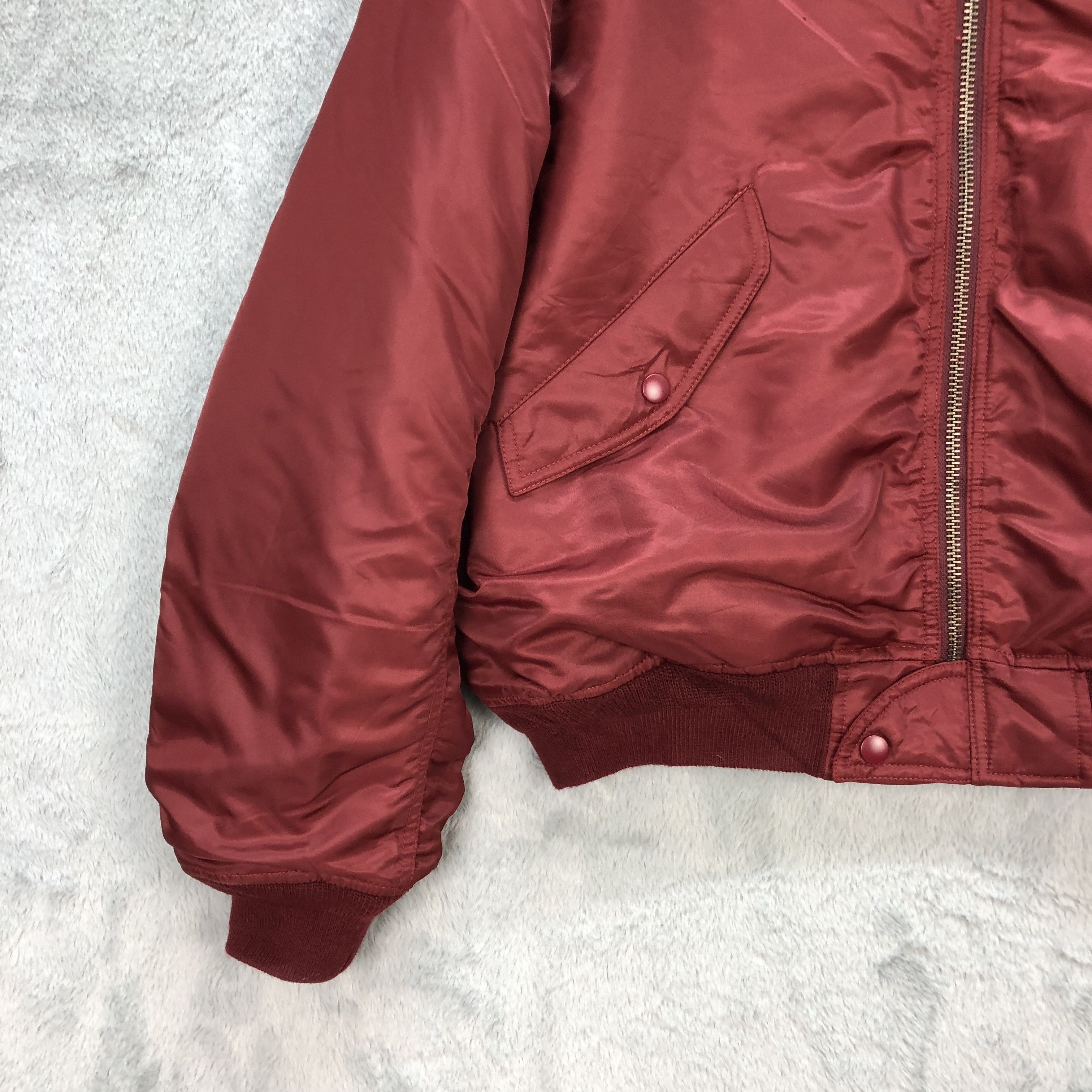 Japanese Brand Baroque US Limited Thinsulate Maroon Bomber Jacket #5822-209 Size US S / EU 44-46 / 1 - 4 Thumbnail