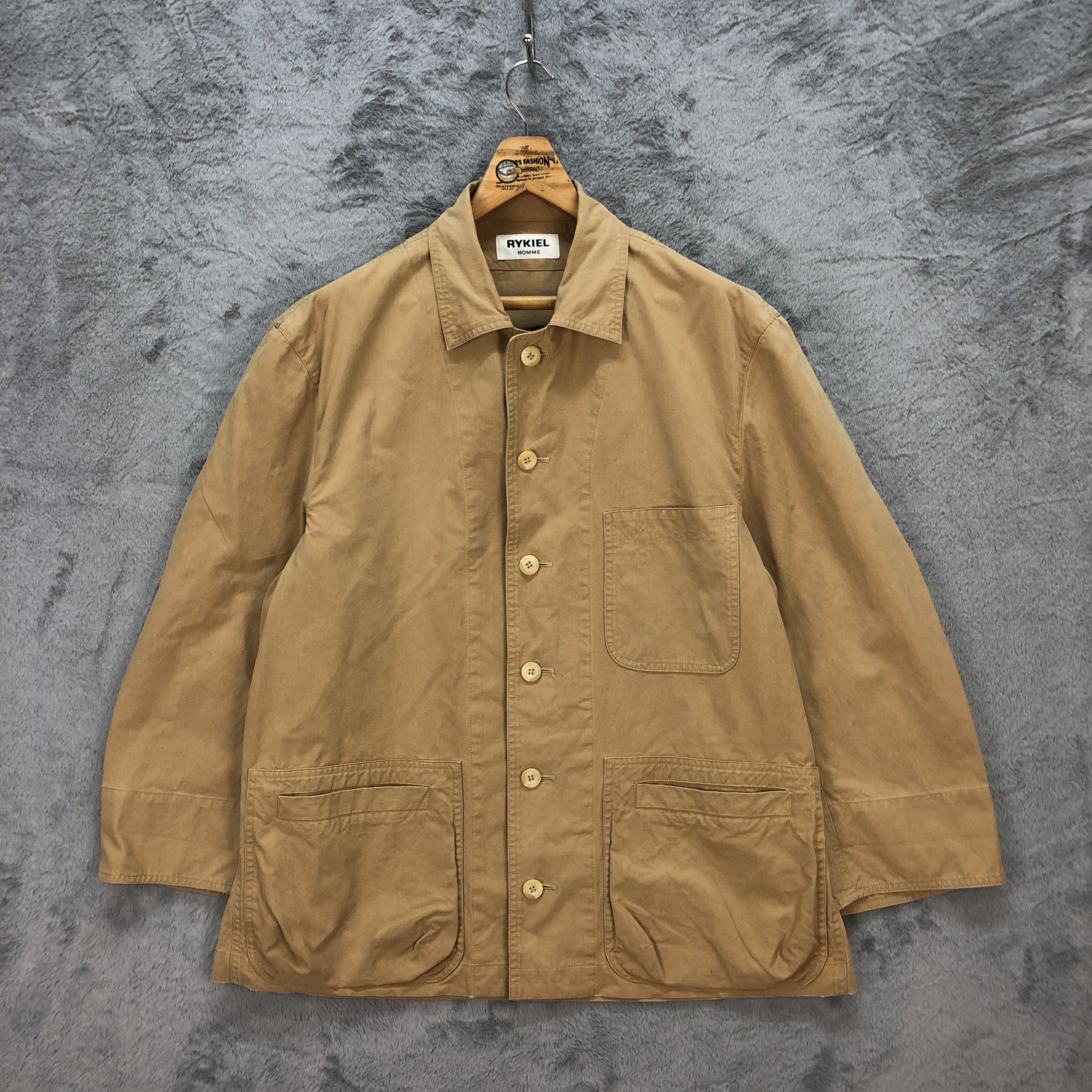 Japanese Brand Rykiel Homme Made in Japan Chore Jacket #5953-215 Size US M / EU 48-50 / 2 - 1 Thumbnail