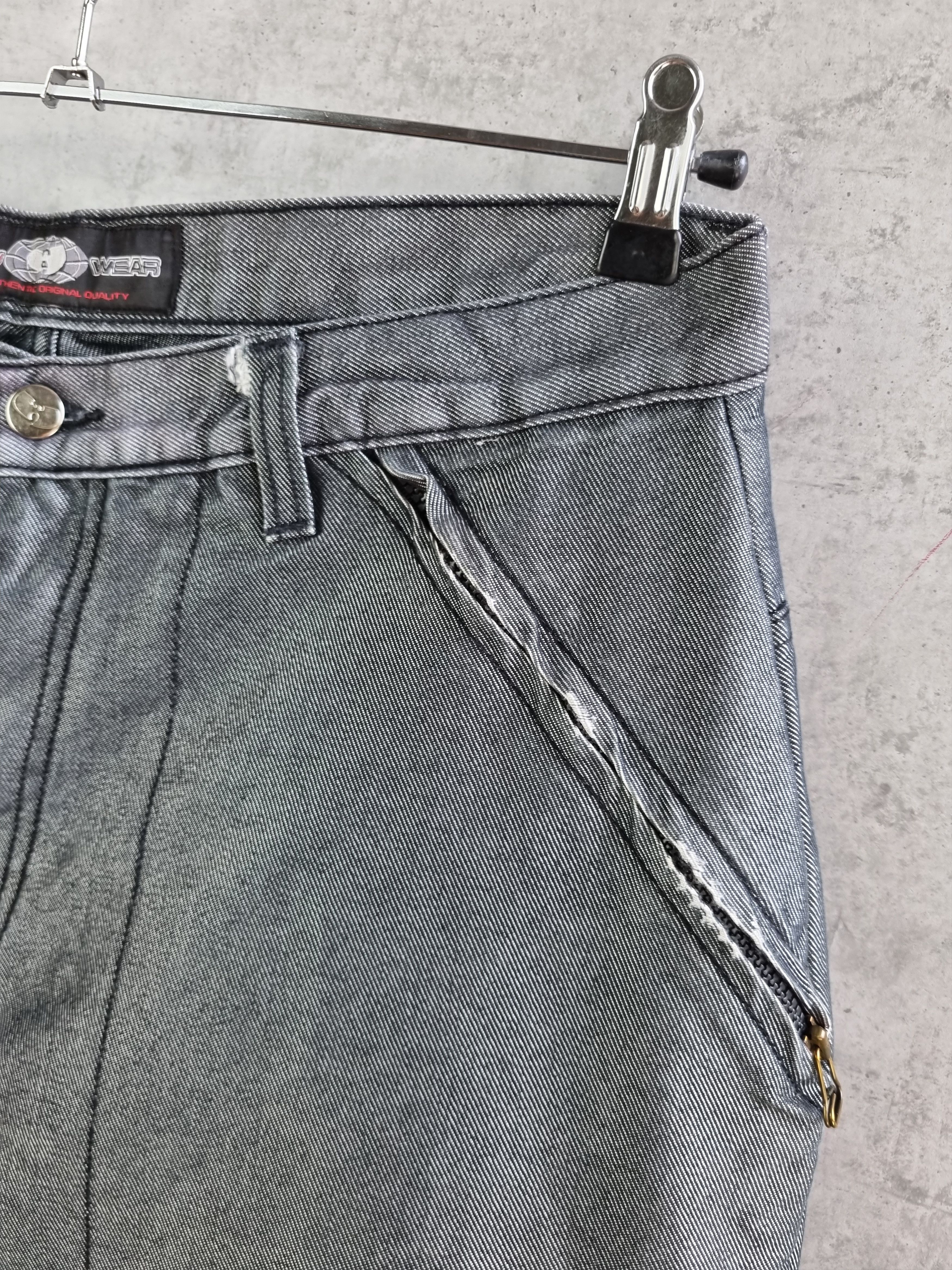 Rap Tees × Wu-Tang Clan Unique Vintage Wu Wear Big Logo Attractive Baggy Jeans Size US 33 - 15 Thumbnail