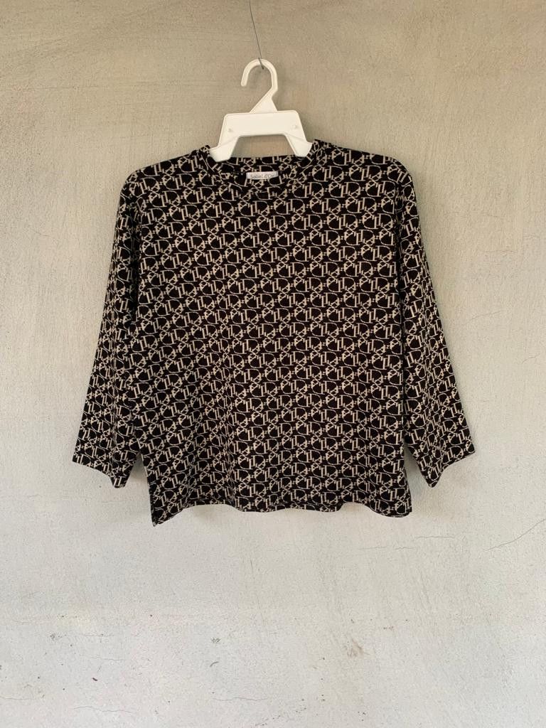 image of Soliel D'or Blouse Monogram, Women's (Size Medium)