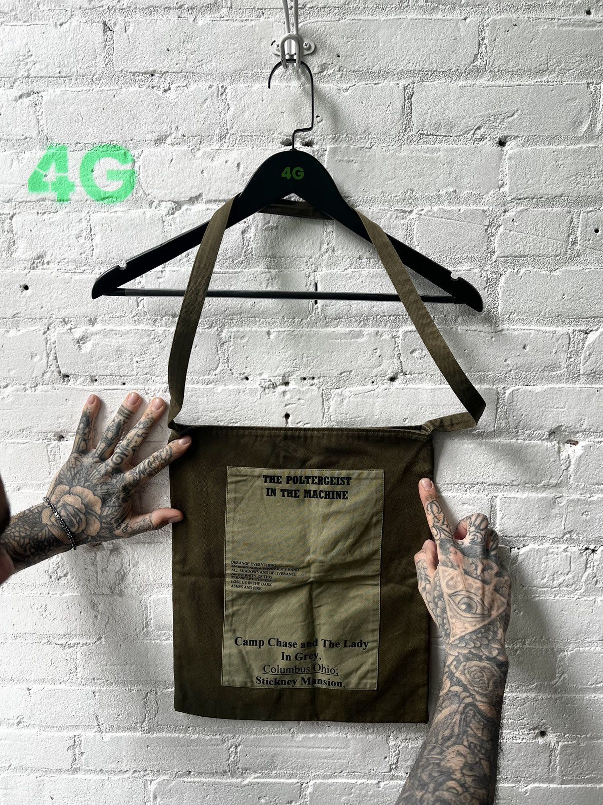 Raf Simons RAF SIMONS AW2005 deadstock POLTERGEIST PATCH BAG Size ONE SIZE - 2 Thumbnail