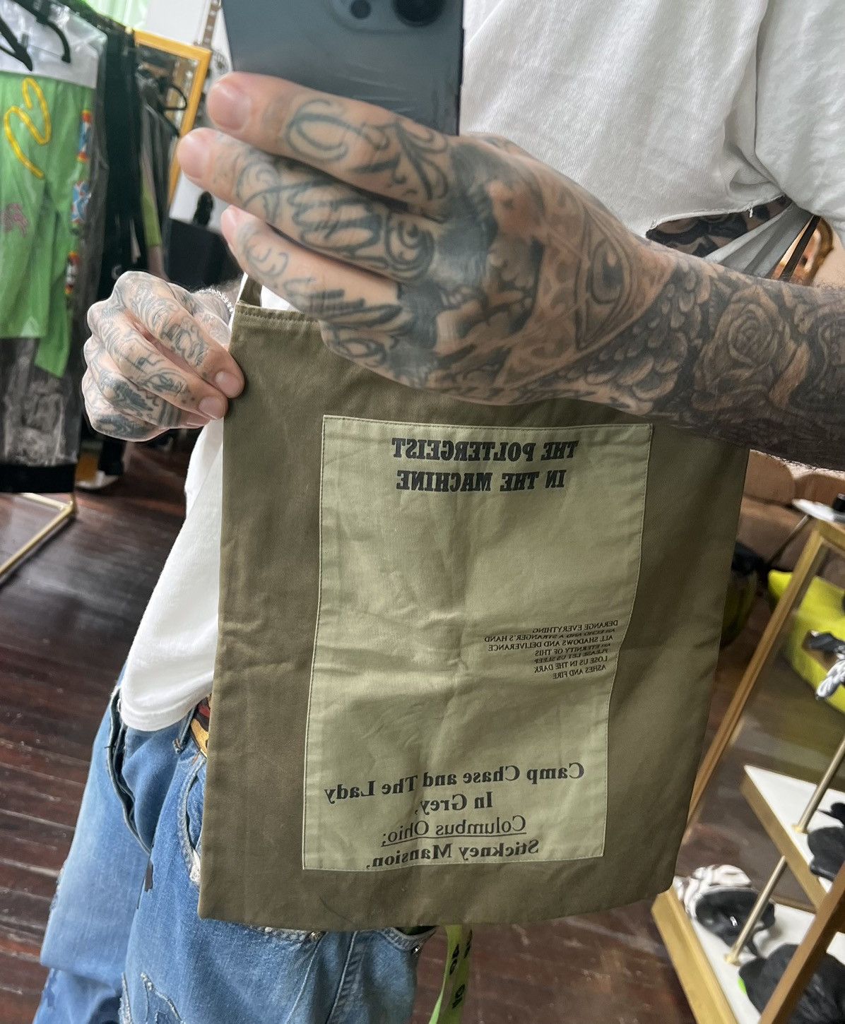 Raf Simons RAF SIMONS AW2005 deadstock POLTERGEIST PATCH BAG Size ONE SIZE - 19 Thumbnail
