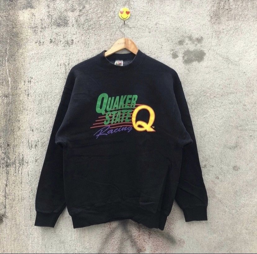 Vintage Vintage 90s quaker state racing sweatshirt Size US L / EU 52-54 / 3 - 1 Thumbnail