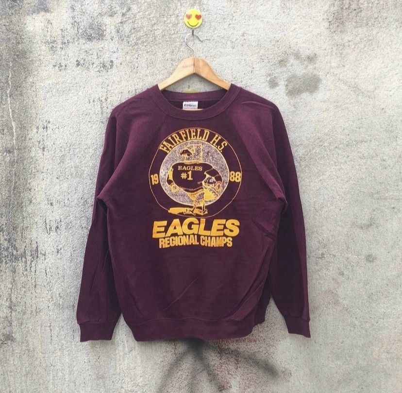 NFL Vintage 80s eagles fairfield sweatshirt regional champs 88 Size US L / EU 52-54 / 3 - 1 Thumbnail