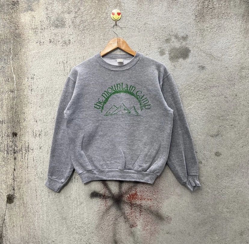 Vintage Vintage 80s the mountain camp sweatshirt rayon pullover Size US M / EU 48-50 / 2 - 1 Thumbnail