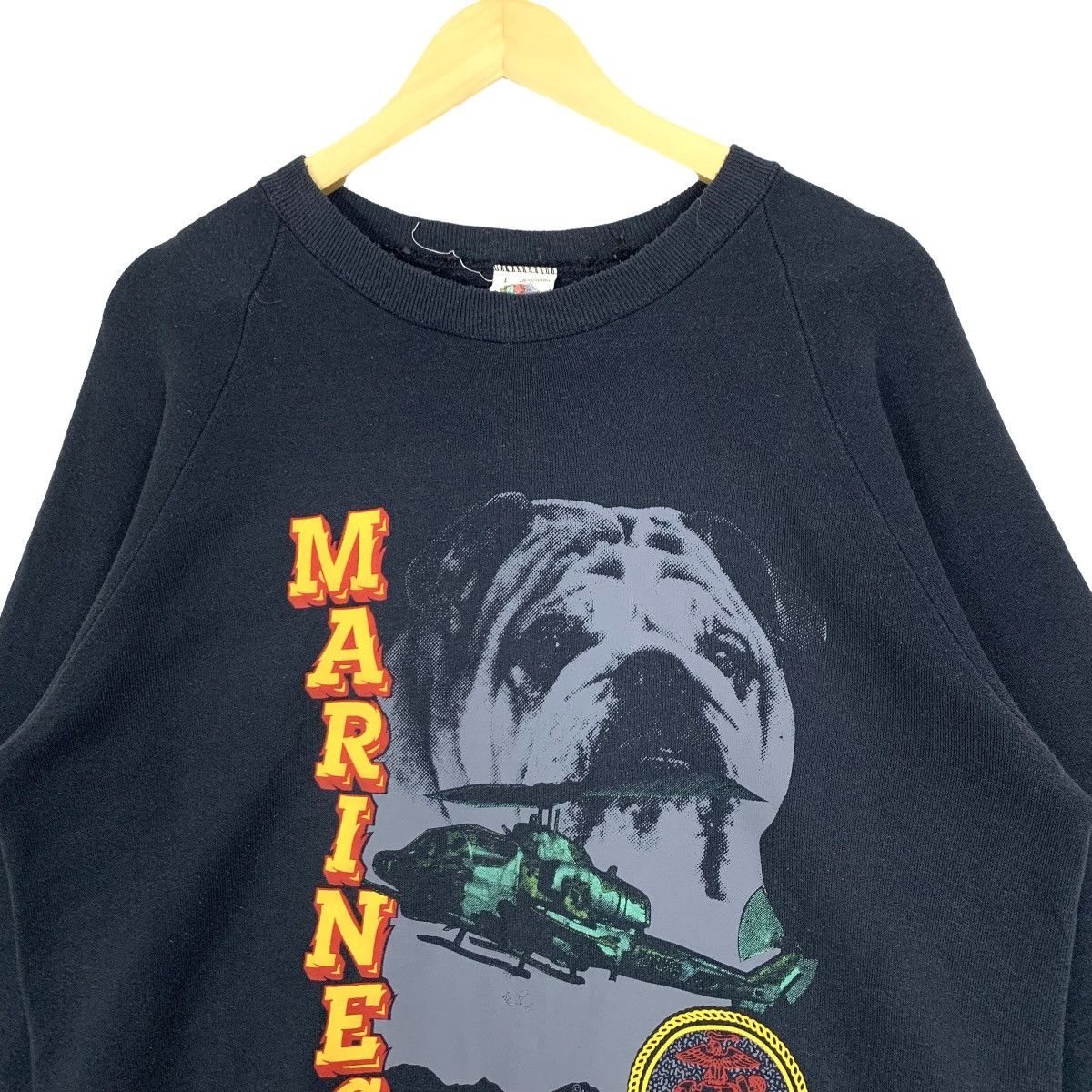 Fruit Of The Loom Vintage 90’s Fruit Of TheLoom USMC Marine Corps Sweatshirt M Size US M / EU 48-50 / 2 - 2 Thumbnail