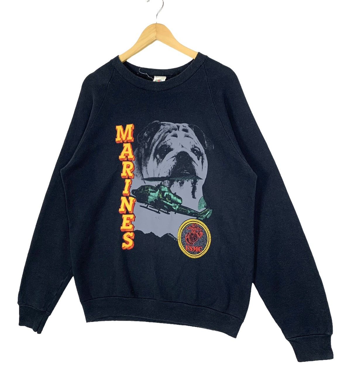 Fruit Of The Loom Vintage 90’s Fruit Of TheLoom USMC Marine Corps Sweatshirt M Size US M / EU 48-50 / 2 - 4 Thumbnail