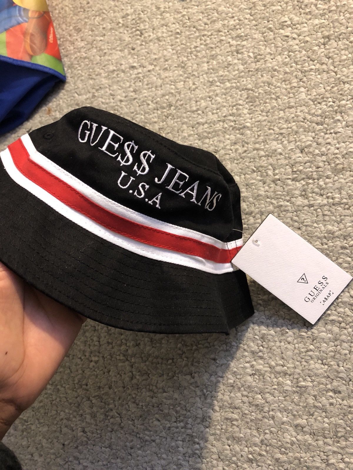 Asap Rocky Guess Originals hat ✨Guess Originals X Asap Rocky USA Green Cap Hat ASAP Rocky  main image 4