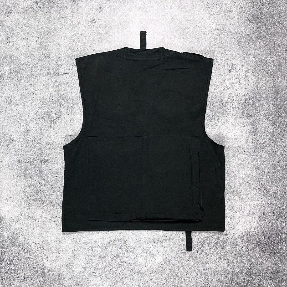 Japanese Brand Vintage Black Y2K Denim Vest Like Rick Owens Size US L / EU 52-54 / 3 - 5 Thumbnail
