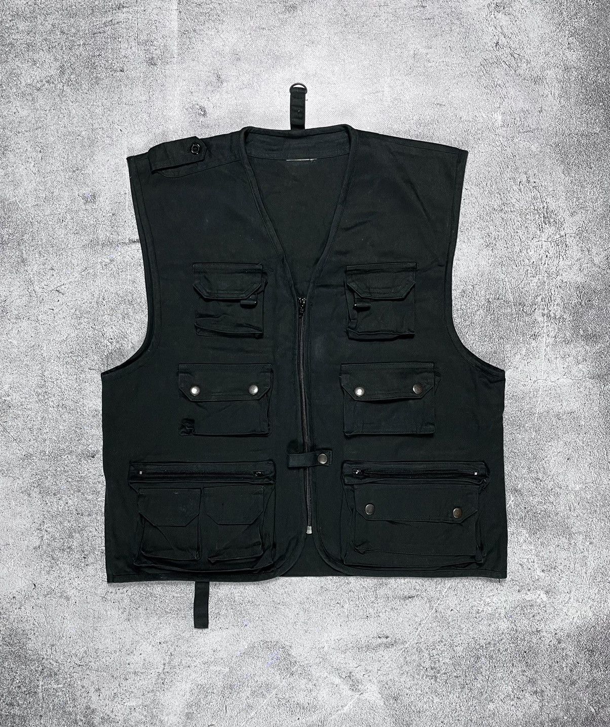 Japanese Brand Vintage Black Y2K Denim Vest Like Rick Owens Size US L / EU 52-54 / 3 - 1 Thumbnail