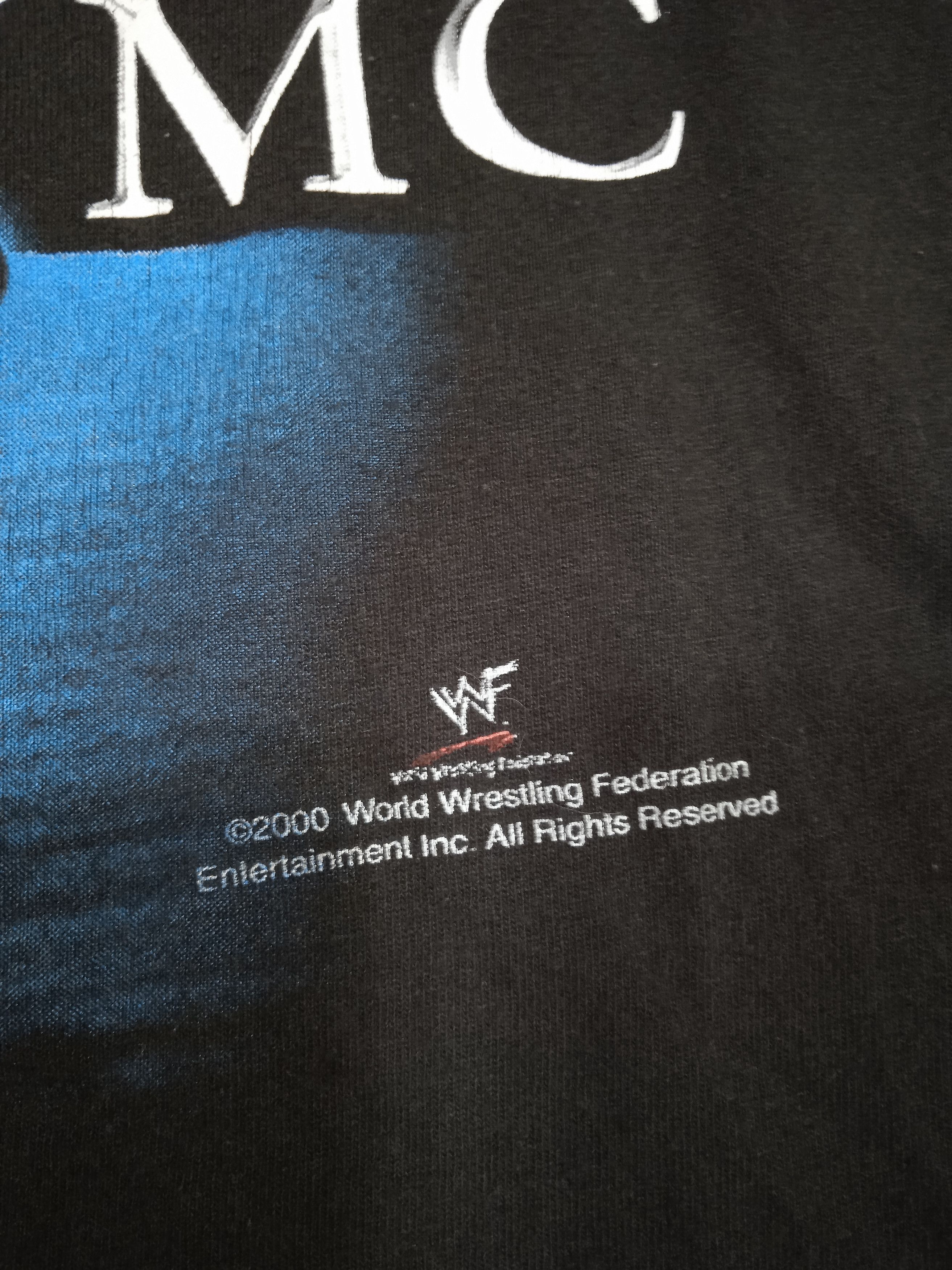 WWF Vintage 00s WWF American Badass Undertaker T-Shirt Size US L / EU 52-54 / 3 - 2 Thumbnail