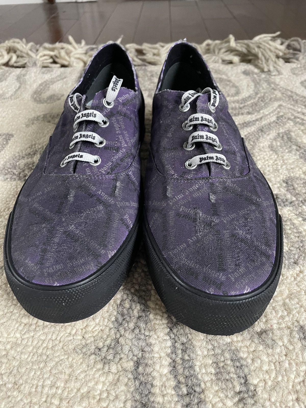 Palm Angels Palm angels distressed monogram sneaker Size US 10.5 / EU 43-44 - 4 Thumbnail