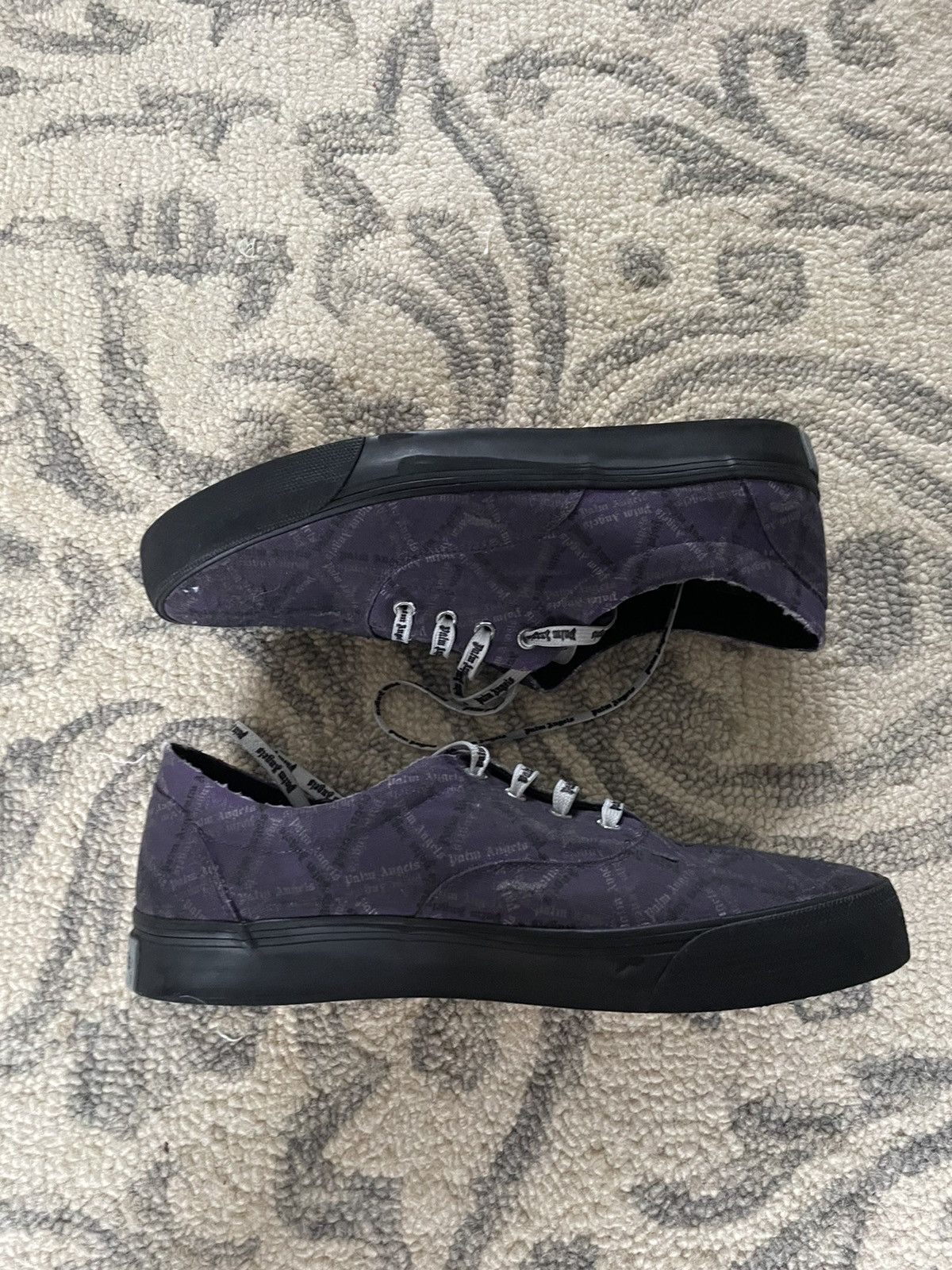 Palm Angels Palm angels distressed monogram sneaker Size US 10.5 / EU 43-44 - 2 Thumbnail