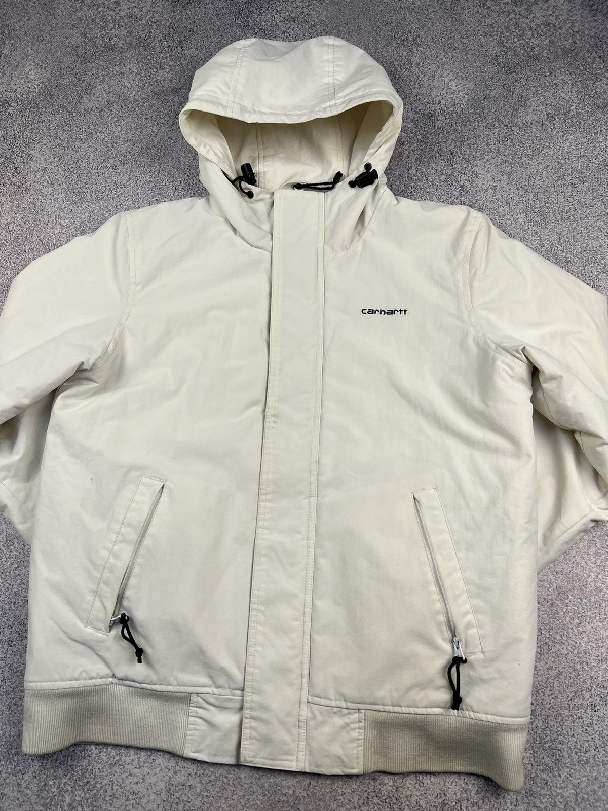 Carhartt × Vintage Carhartt White Coats Jackets vintage zip logo style Size US M / EU 48-50 / 2 - 2 Thumbnail