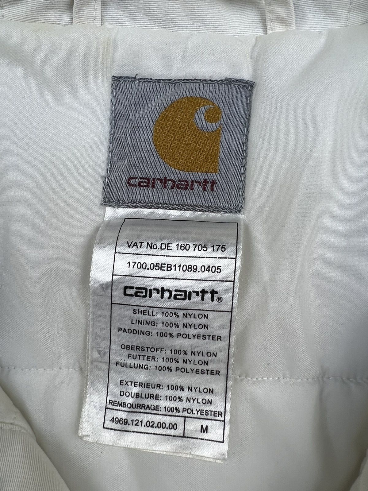 Carhartt × Vintage Carhartt White Coats Jackets vintage zip logo style Size US M / EU 48-50 / 2 - 12 Thumbnail
