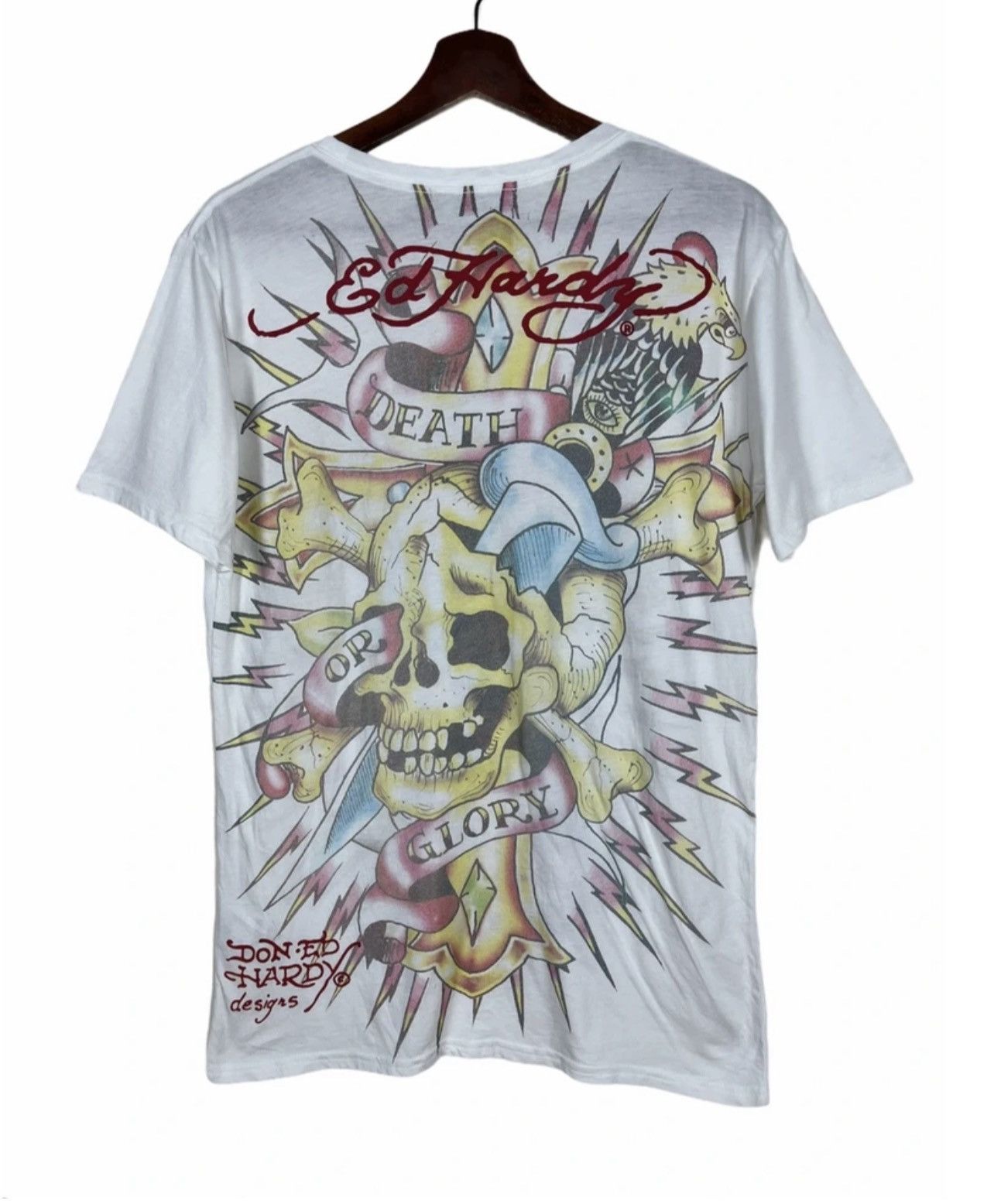 Christian Audigier × Ed Hardy 🚀FULLPRINT ED HARDY TEE Skull Iconic Size US M / EU 48-50 / 2 - 3 Thumbnail