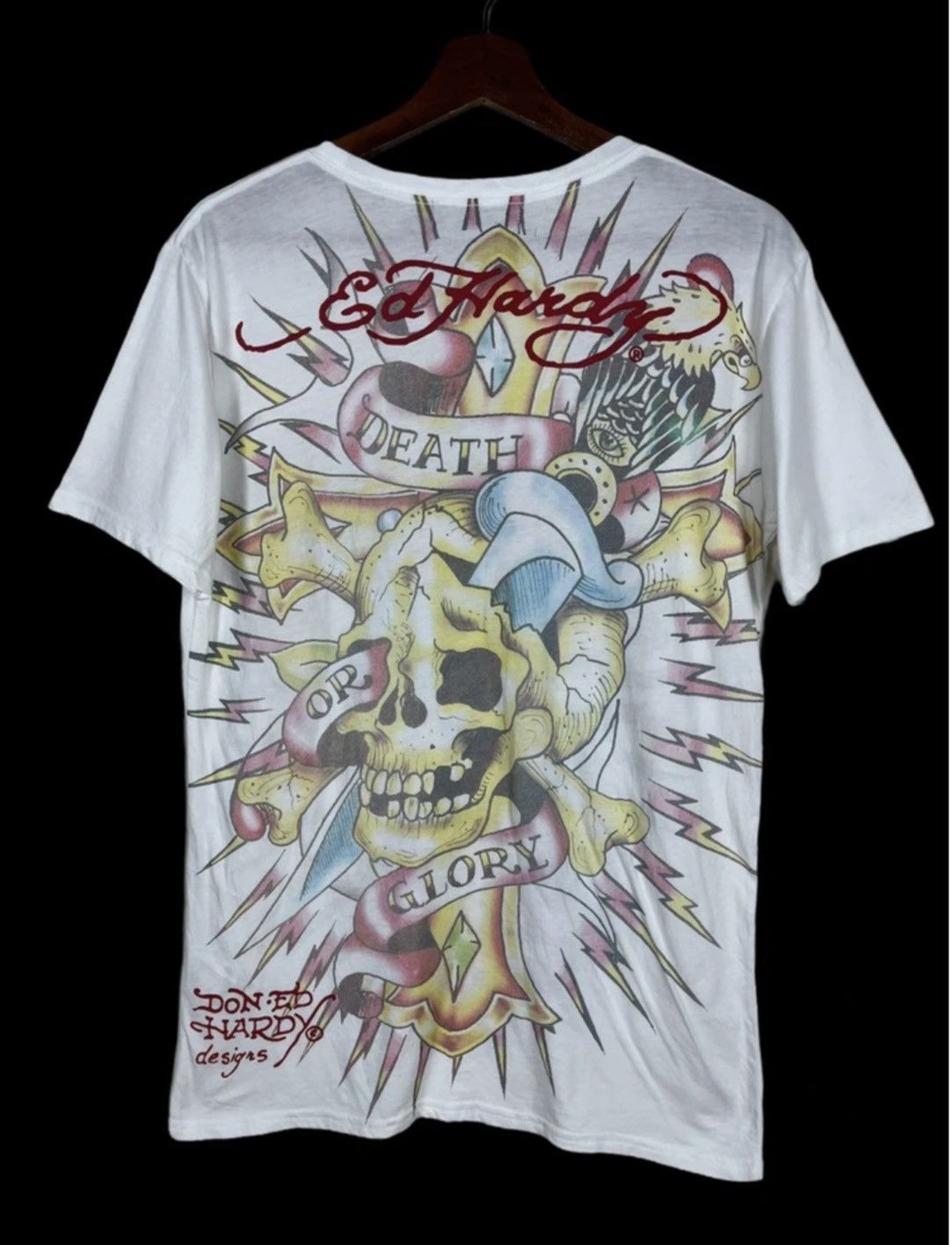 Christian Audigier × Ed Hardy 🚀FULLPRINT ED HARDY TEE Skull Iconic Size US M / EU 48-50 / 2 - 1 Thumbnail