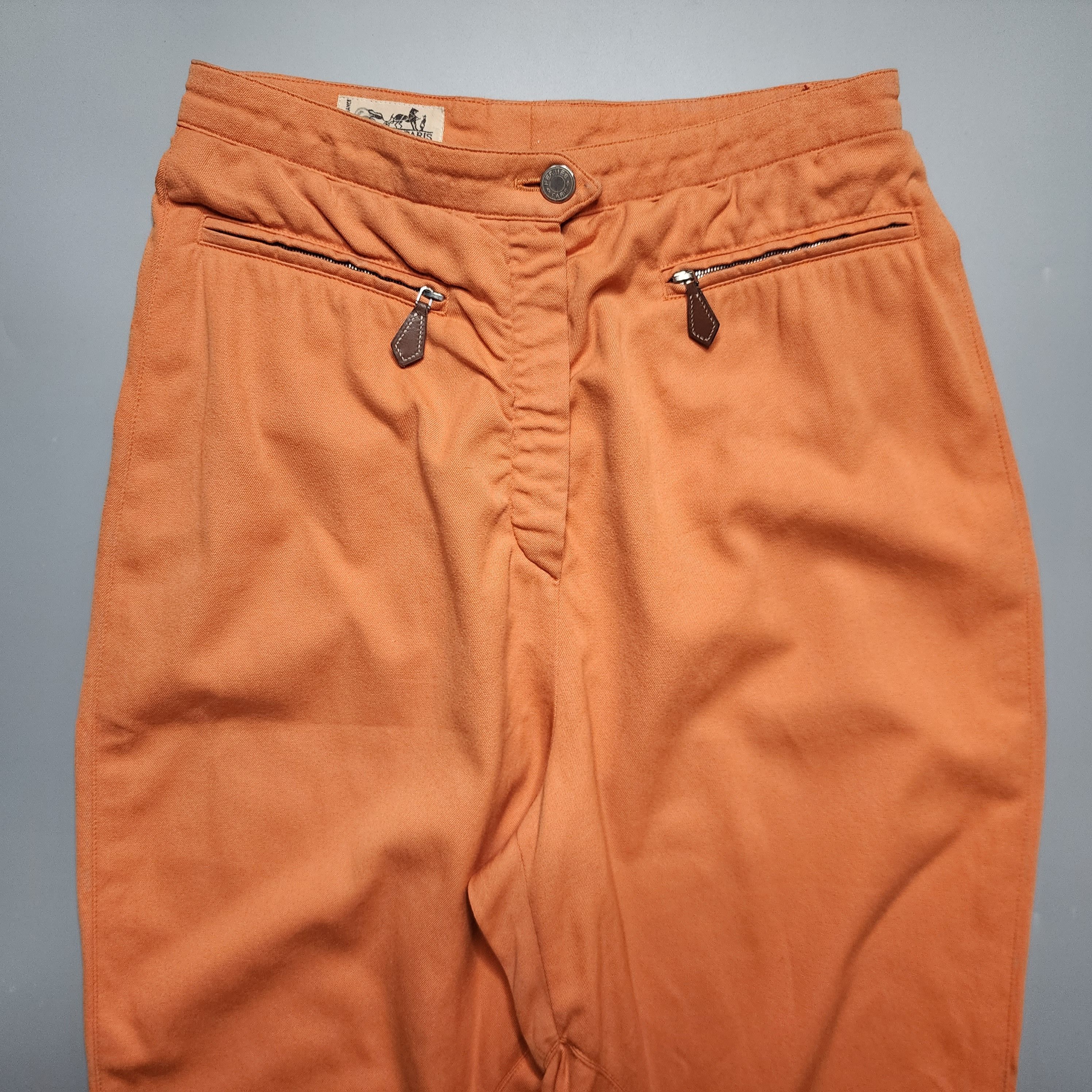 Hermes Hermes Paris - High Waist Straight Leg Trousers Size 26" / US 2 / IT 38 - 3 Thumbnail